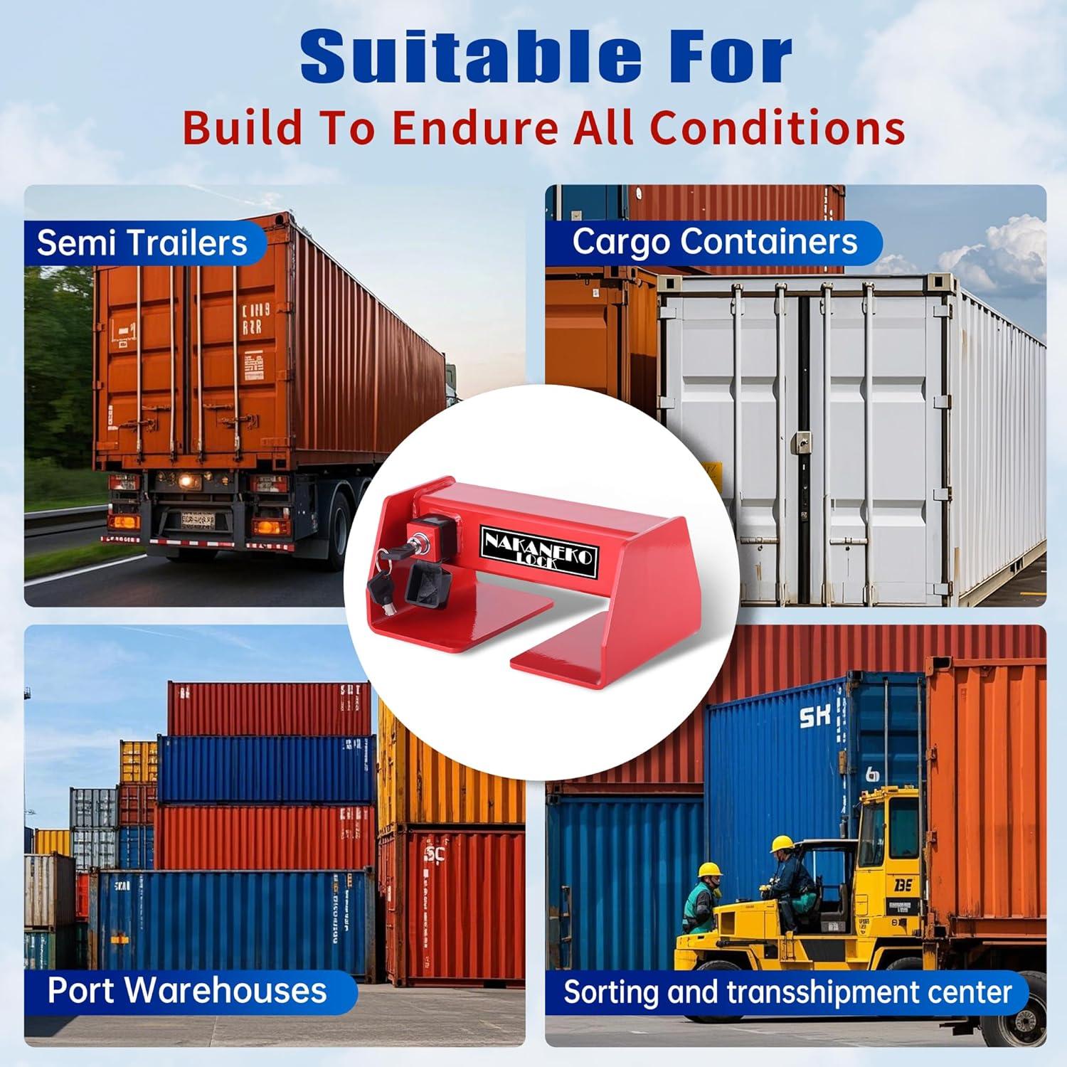 Candado Mecánico NAKANEKO para Contenedores y Camiones 5.28 kg