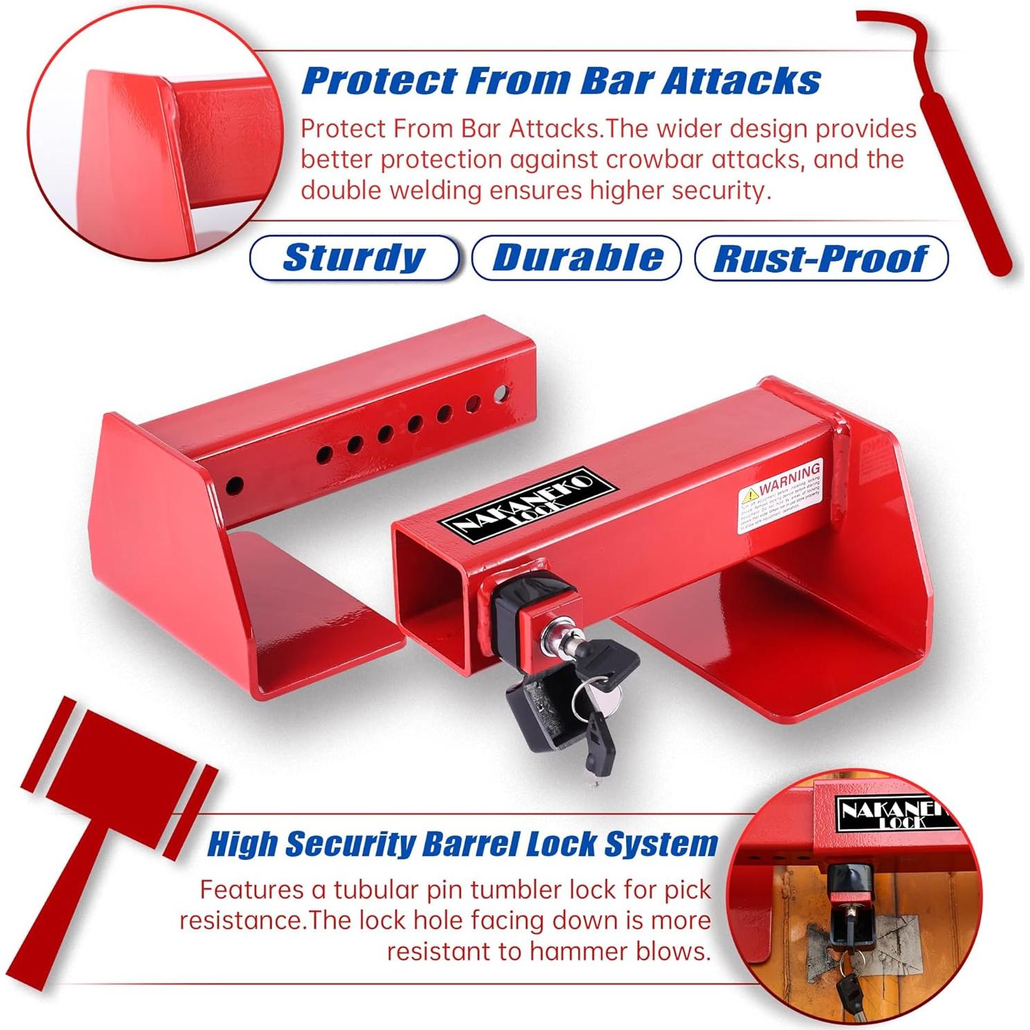 Candado Mecánico NAKANEKO para Contenedores y Camiones 5.28 kg