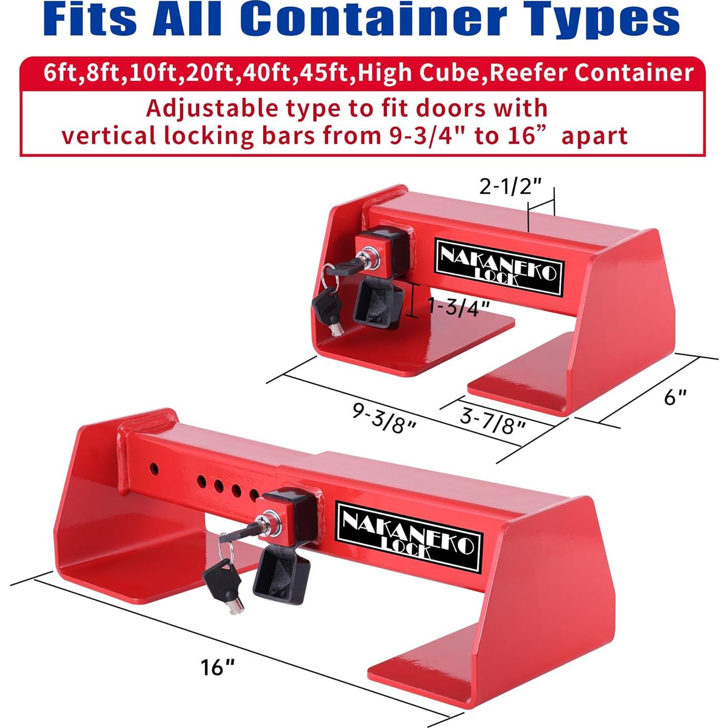 Candado Mecánico NAKANEKO para Contenedores y Camiones 5.28 kg