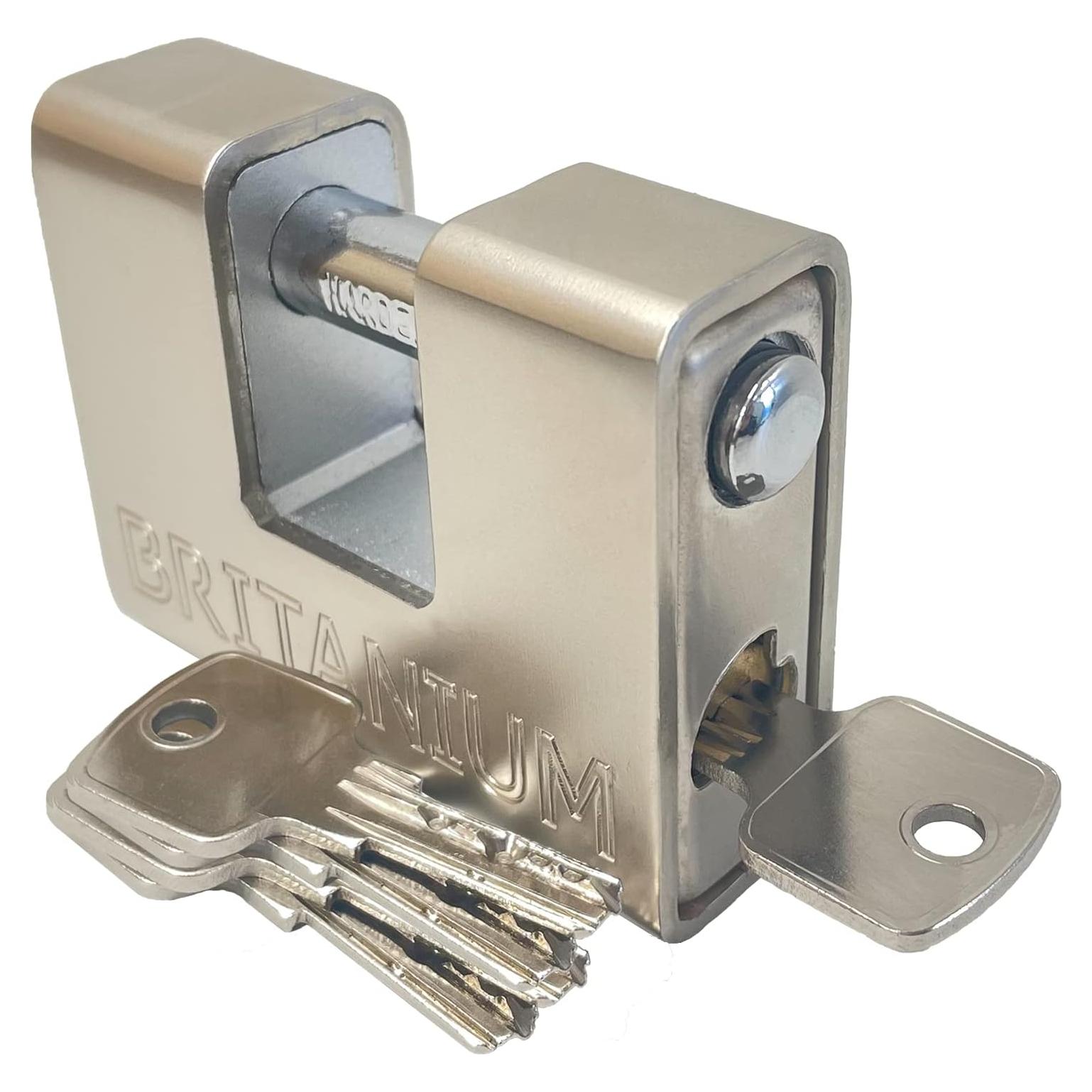 Candado Britanium BRP74 Blindado Alta Seguridad 0.67"