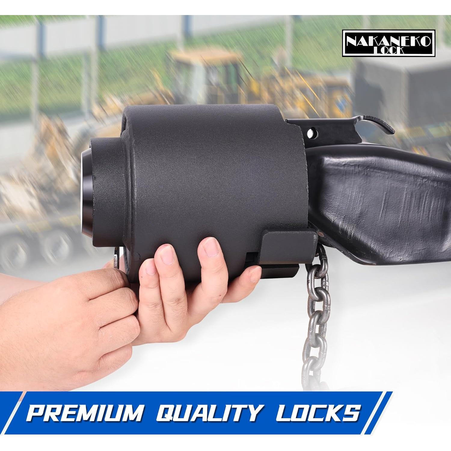 Paquete de 3 Candados Puck NAKANEKO Sin Llave 73mm Aluminio