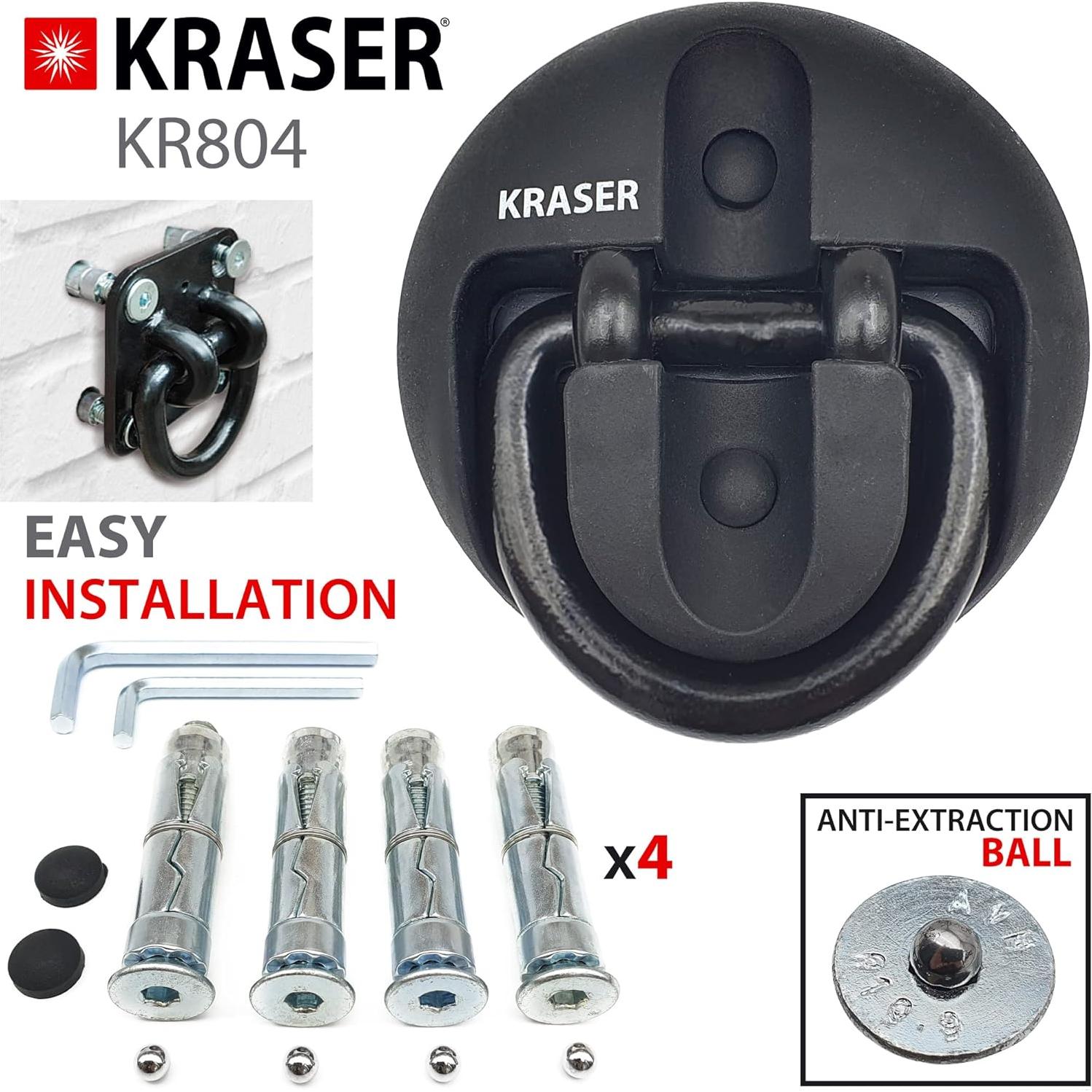 Anclaje de Seguridad KRASER KR804 para Motocicleta y Bicicleta