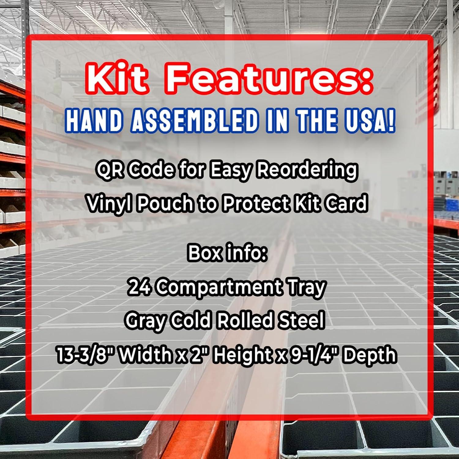 Kit de Tornillos de Flange y Tuercas de Bloqueo Grado 8 - 352 Piezas