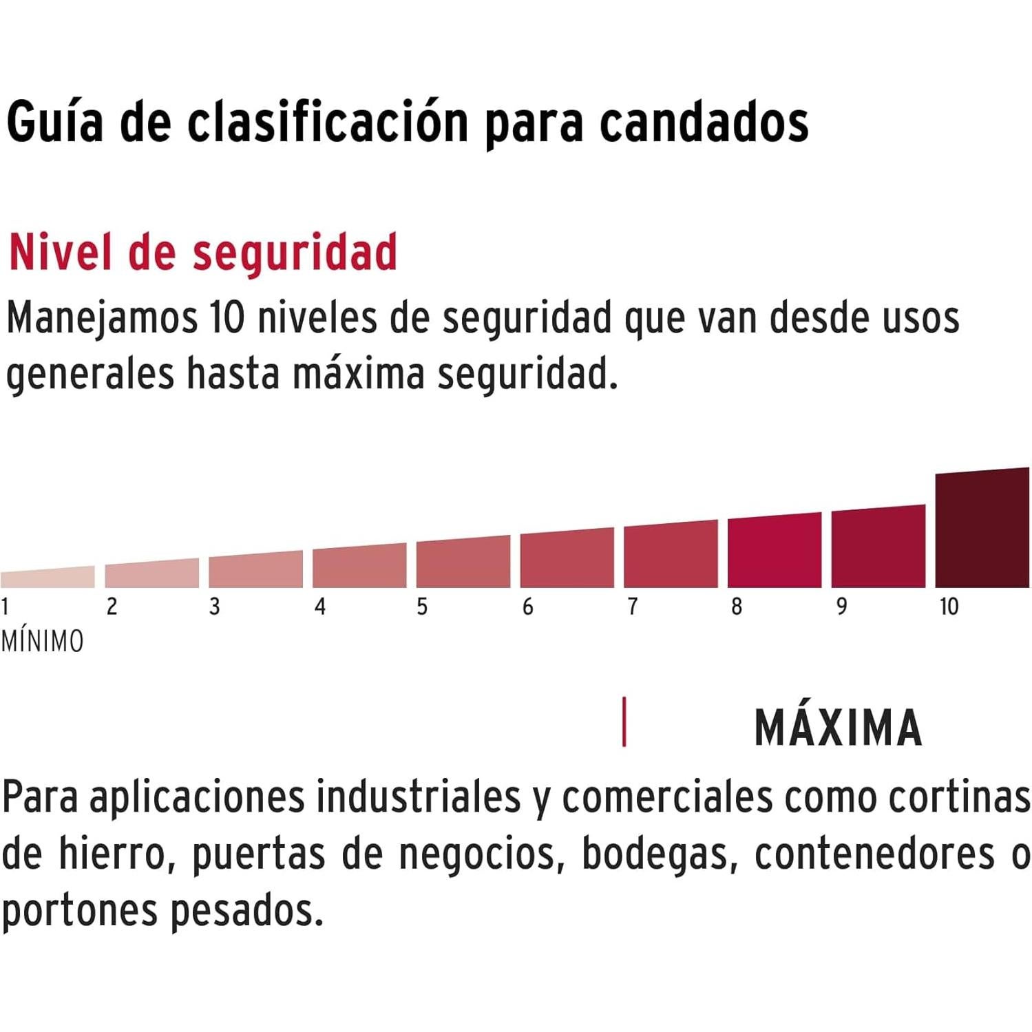 Candado Hermex CA-65Q 65mm Redondo Gancho Corto Seguridad 10
