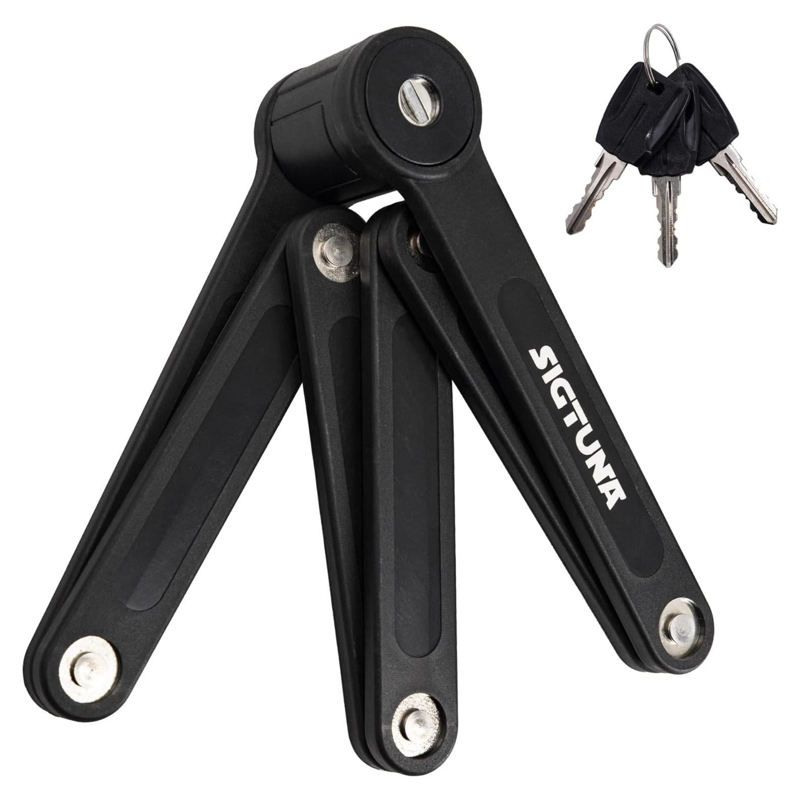 Candado Plegable SIGTUNA Vidar Negro 790g Antirrobo