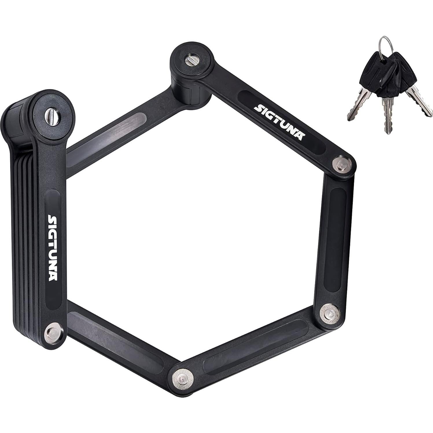 Candado Plegable SIGTUNA Vidar Negro 790g Antirrobo