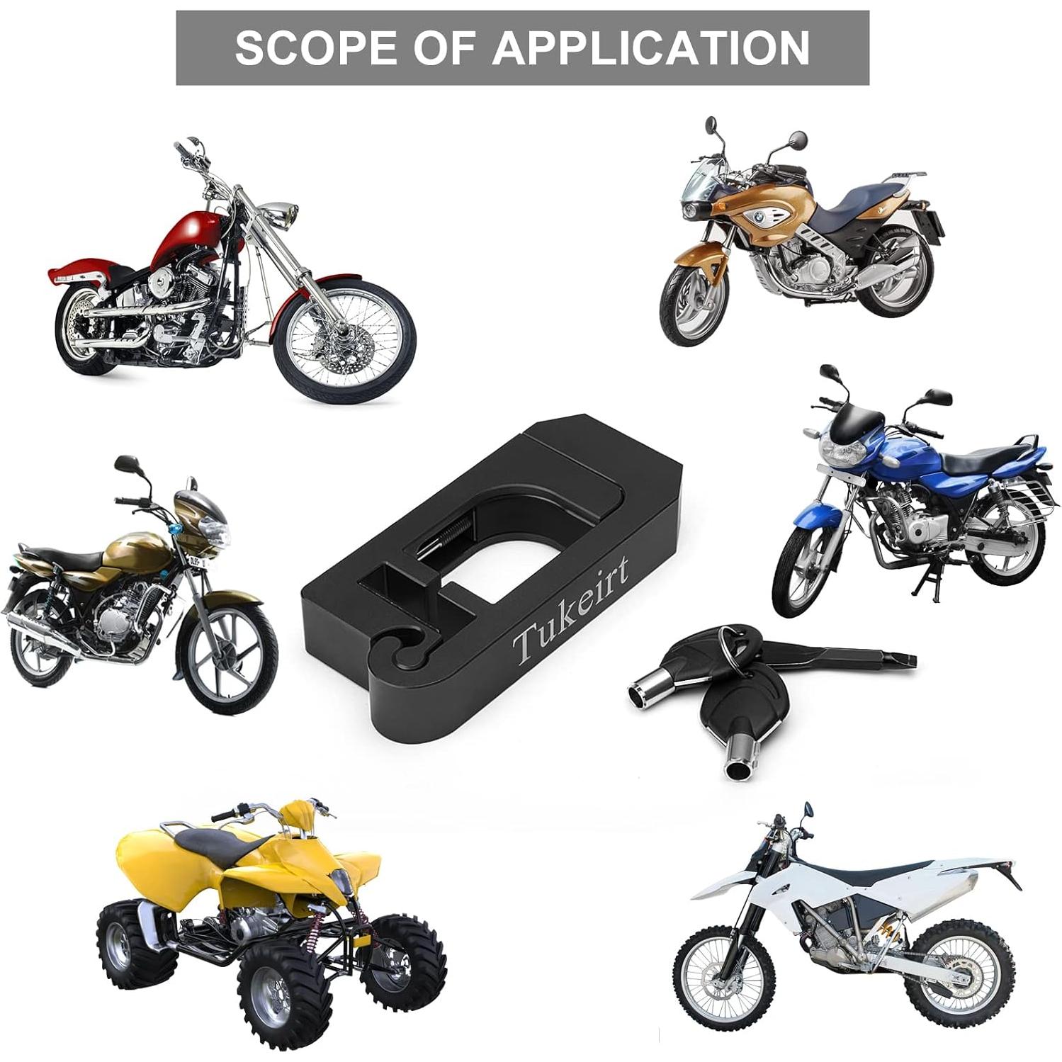 Candado Antirrobo Ajustable Tukeirt para Motocicletas Negro