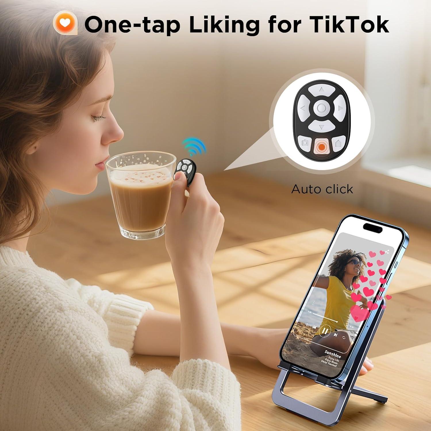 Clicker Automático Inalámbrico OUTXE para TikTok - Negro