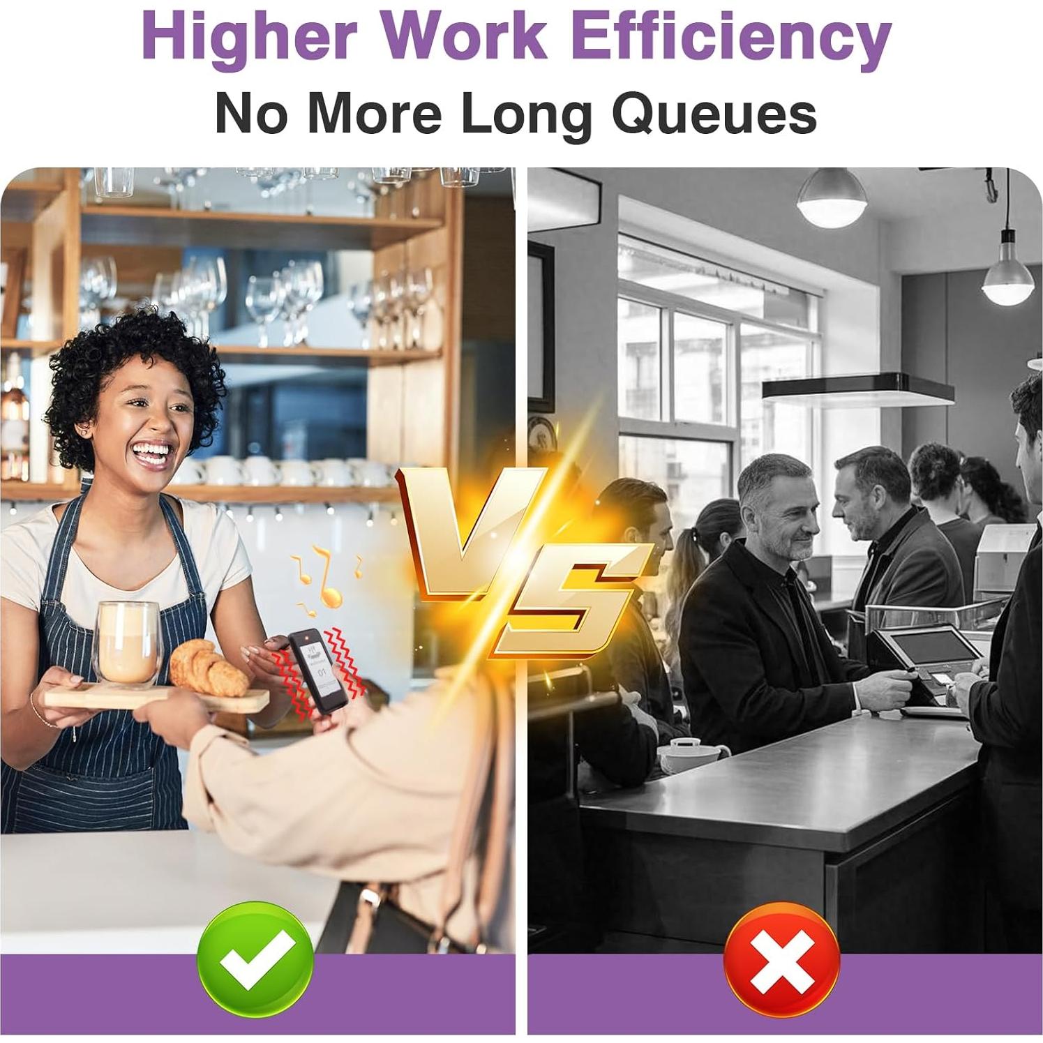 Sistema de Buzzer de Restaurante Daytech 20 Pagers 433MHz