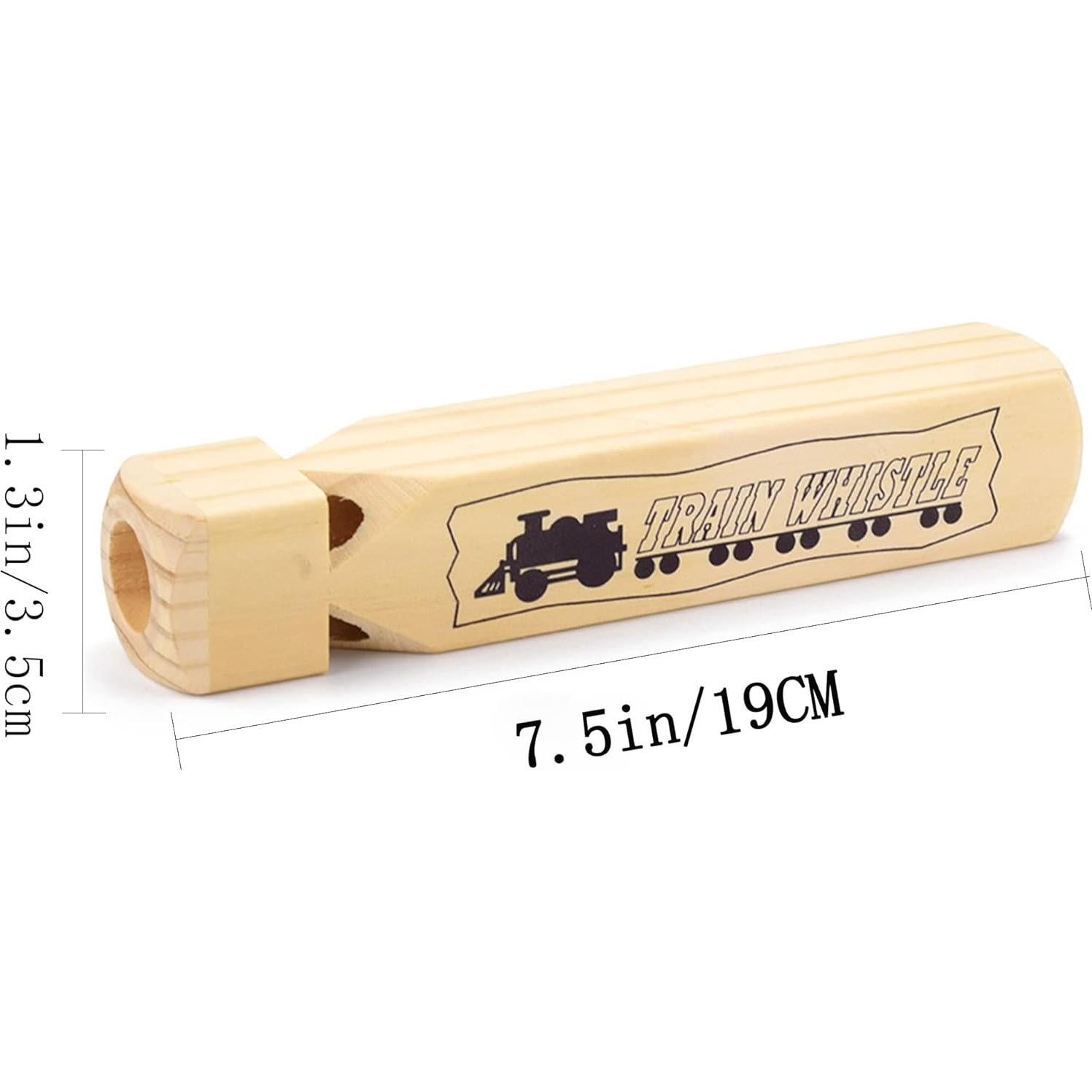 Silbatos de Madera MYUBWTF - 2 Piezas, 4 Tonos, 19 cm