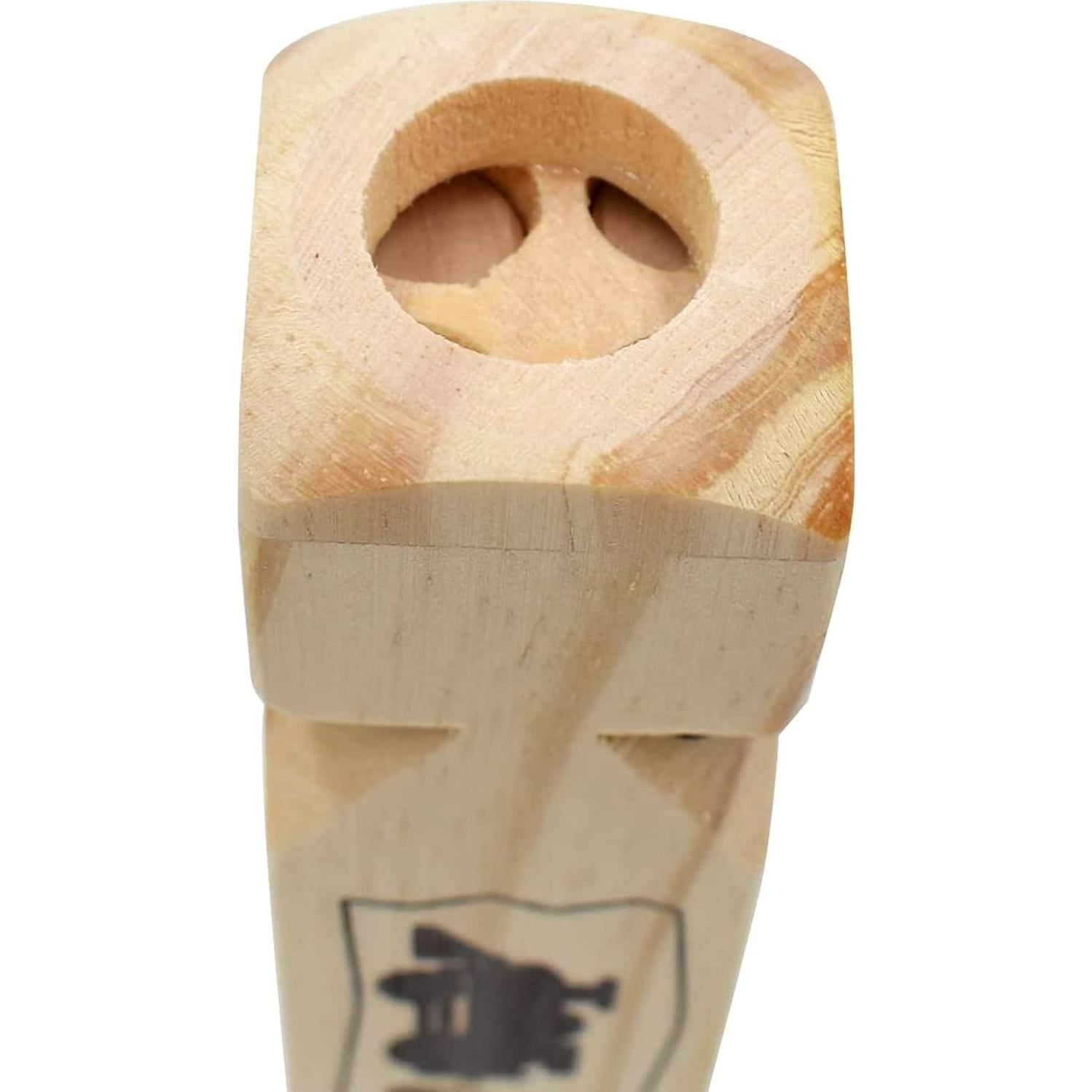 Silbatos de Madera MYUBWTF - 2 Piezas, 4 Tonos, 19 cm