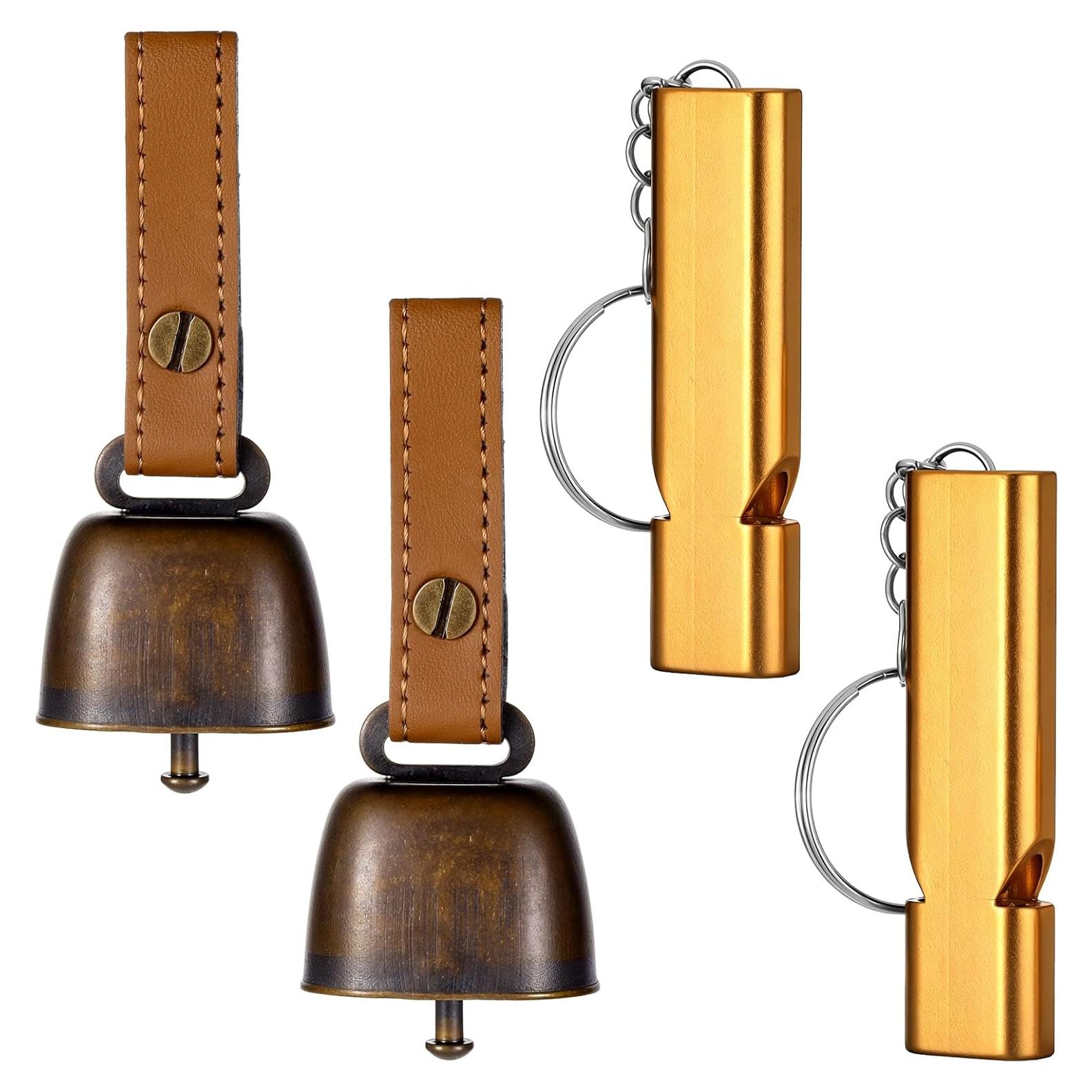 2 Juegos de Campanas para Osos Fyntave con Silbato de Emergencia