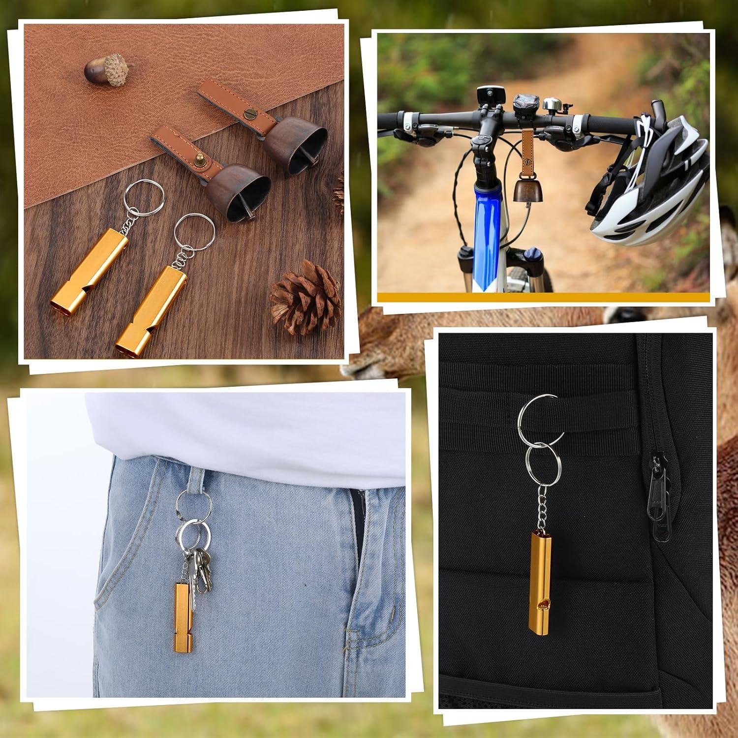 2 Juegos de Campanas para Osos Fyntave con Silbato de Emergencia