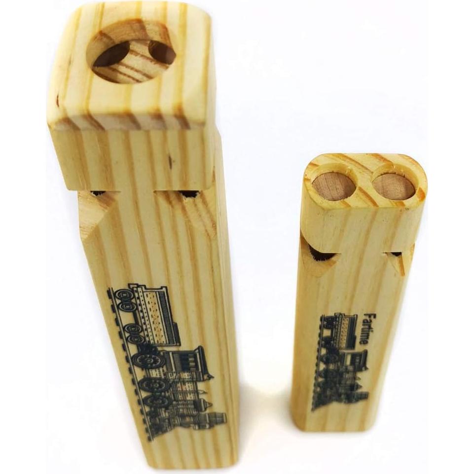 Silbato de Madera Fartime 2 Piezas 18.8 cm y 14 cm