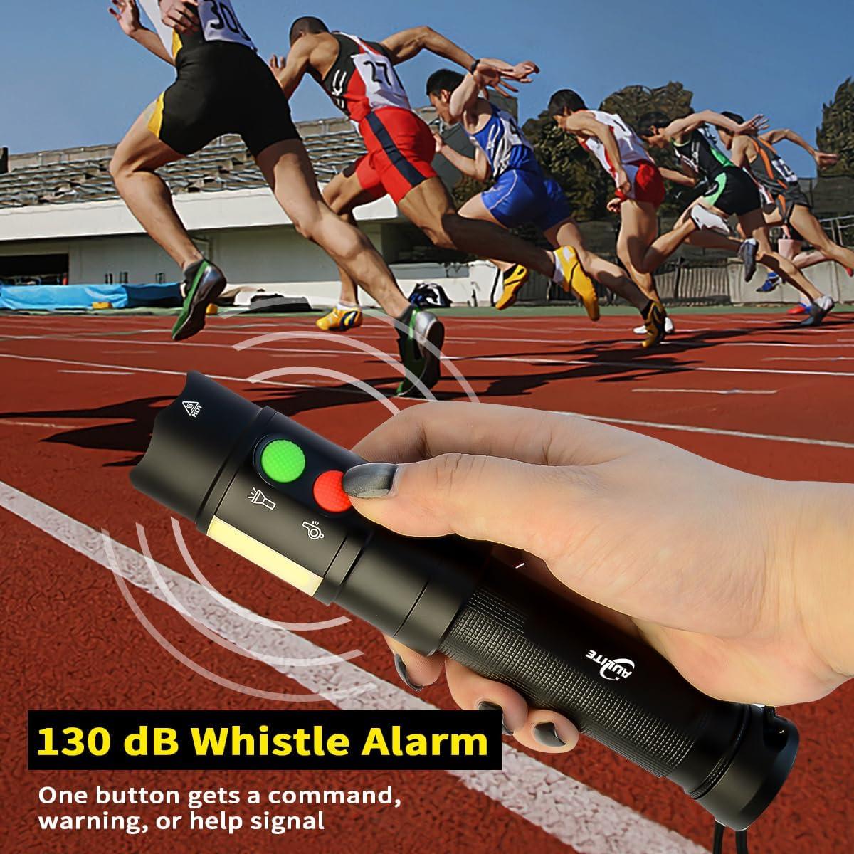 Linterna de Silbato Electrónico AULITE AML-2002 Recargable USB C