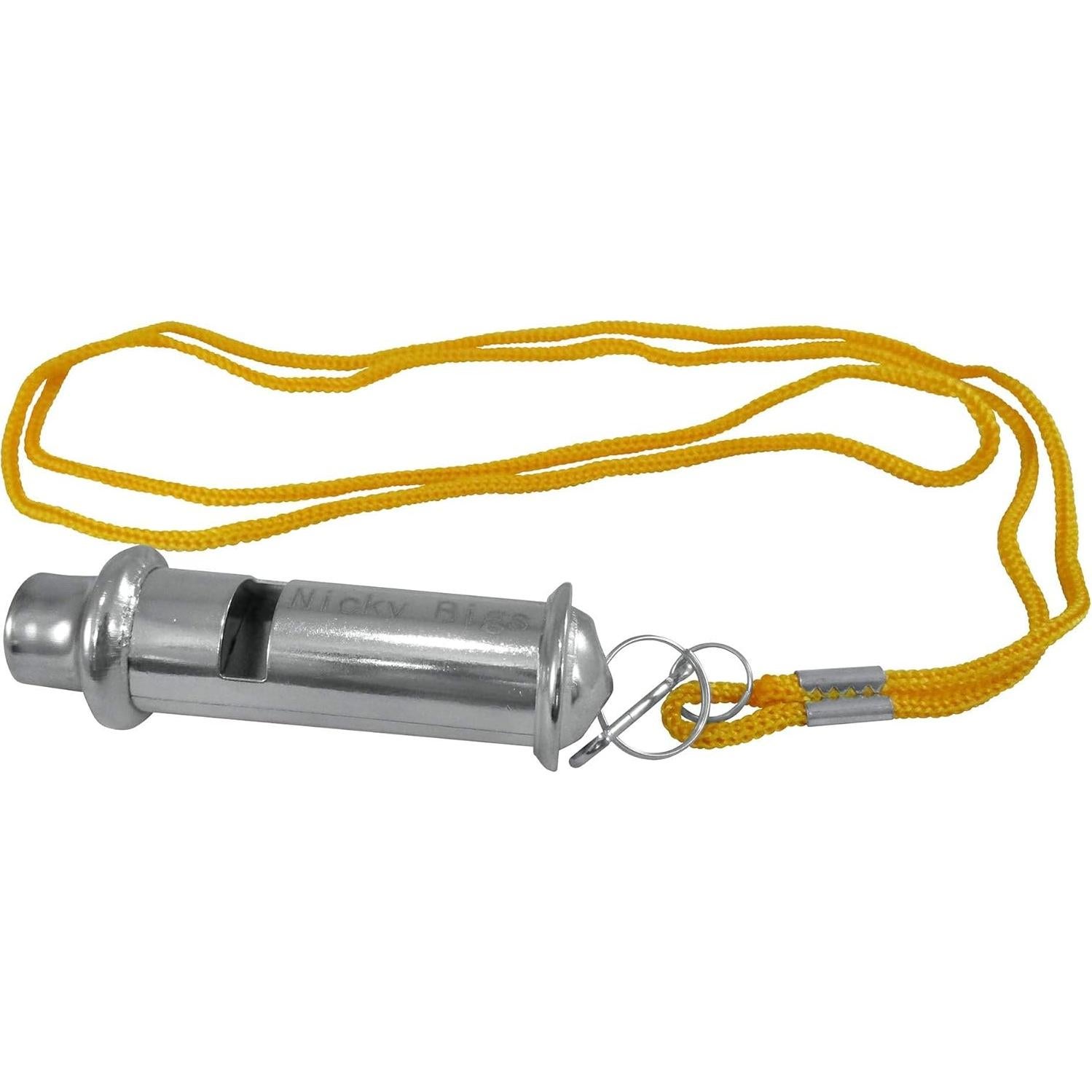 Silbato de Conductor de Tren Nicky Bigs de Metal Deluxe - Plata