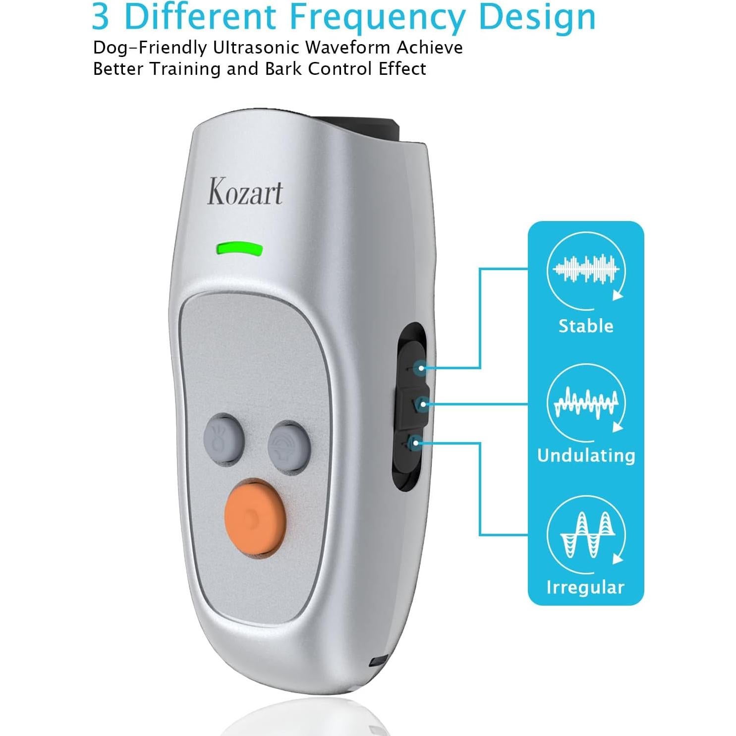 Dispositivo de Control de Ladridos Kozart, Ultrasonido 5m