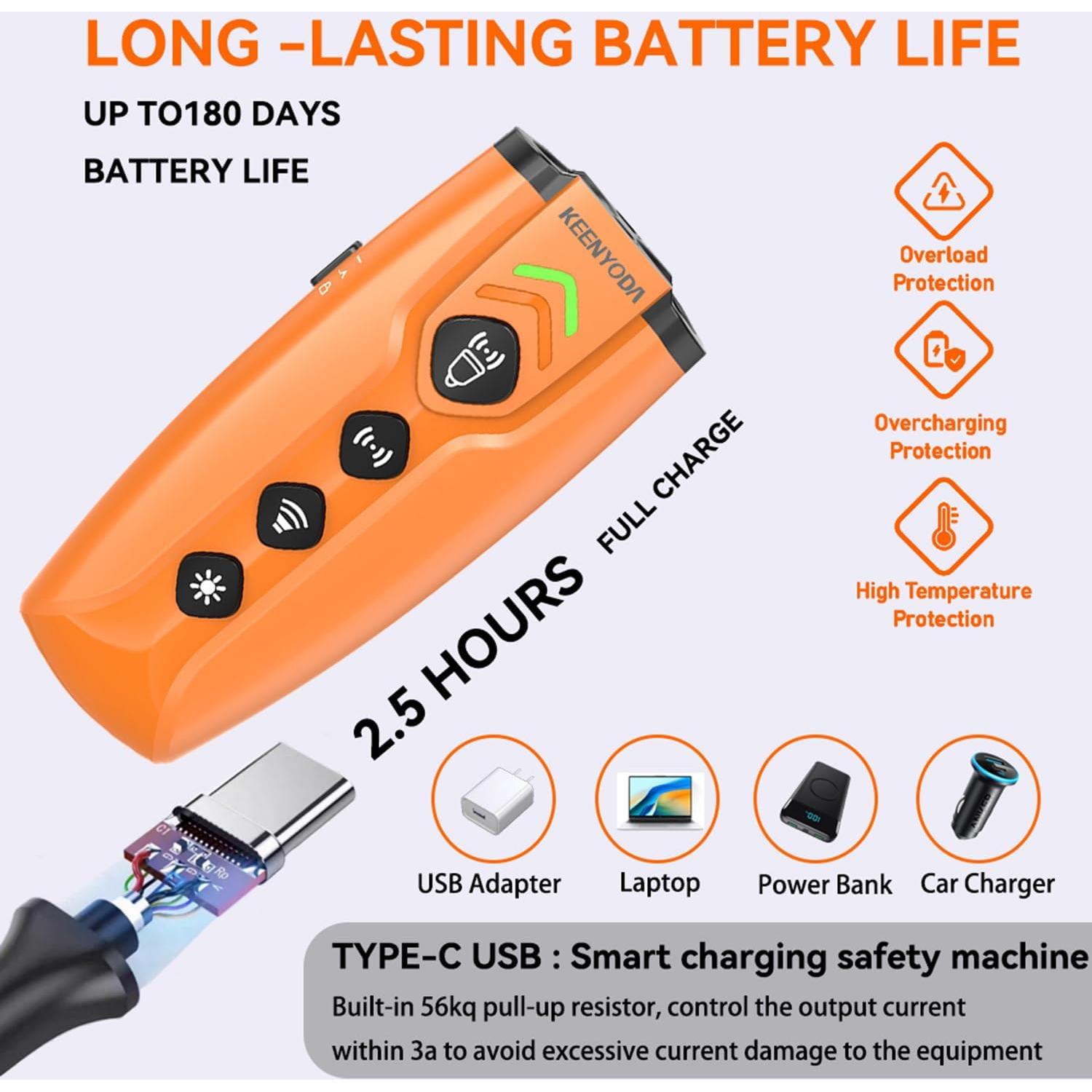 Dispositivo Antiladridos Ultrasonido KEENYODA KY-U57, 7 Modos