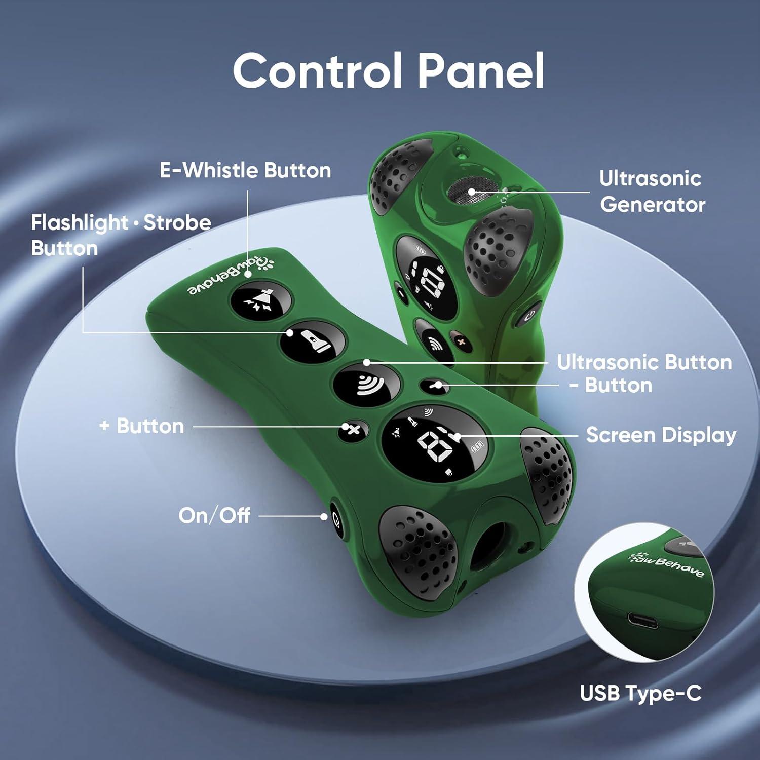 Entrenador Ultrasonido Ajustable PawBehave PB-CO8005 para Perros