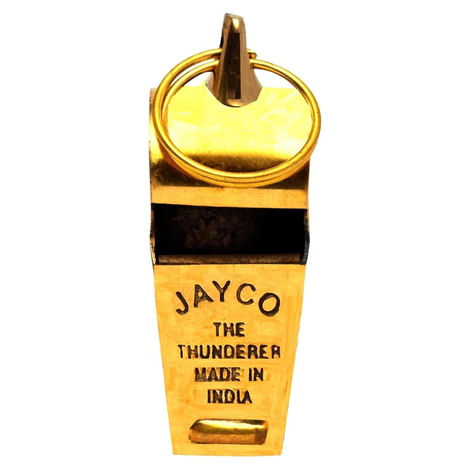 Silbato Profesional de Latón JAYCO Dorado Sonido Fuerte