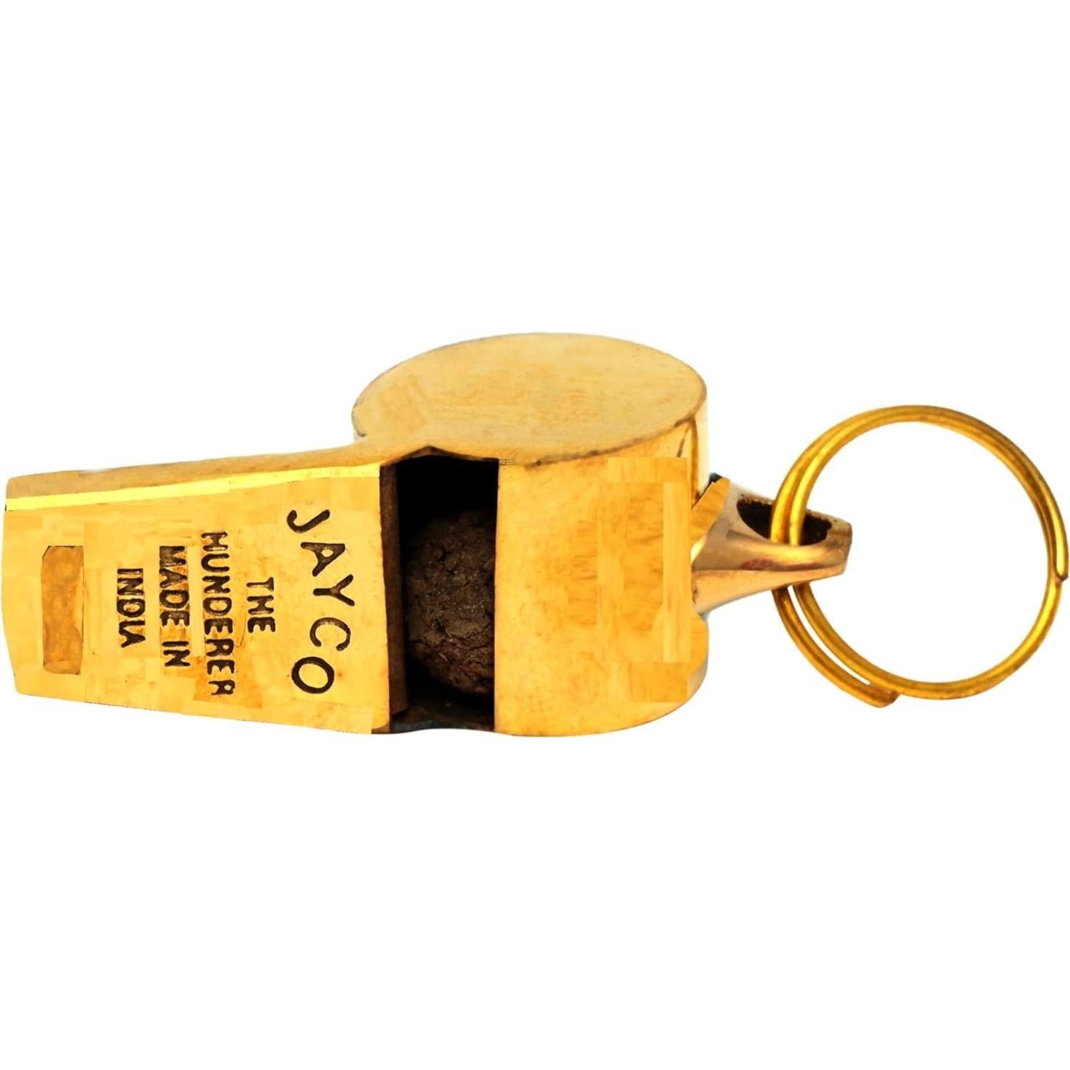 Silbato Profesional de Latón JAYCO Dorado Sonido Fuerte