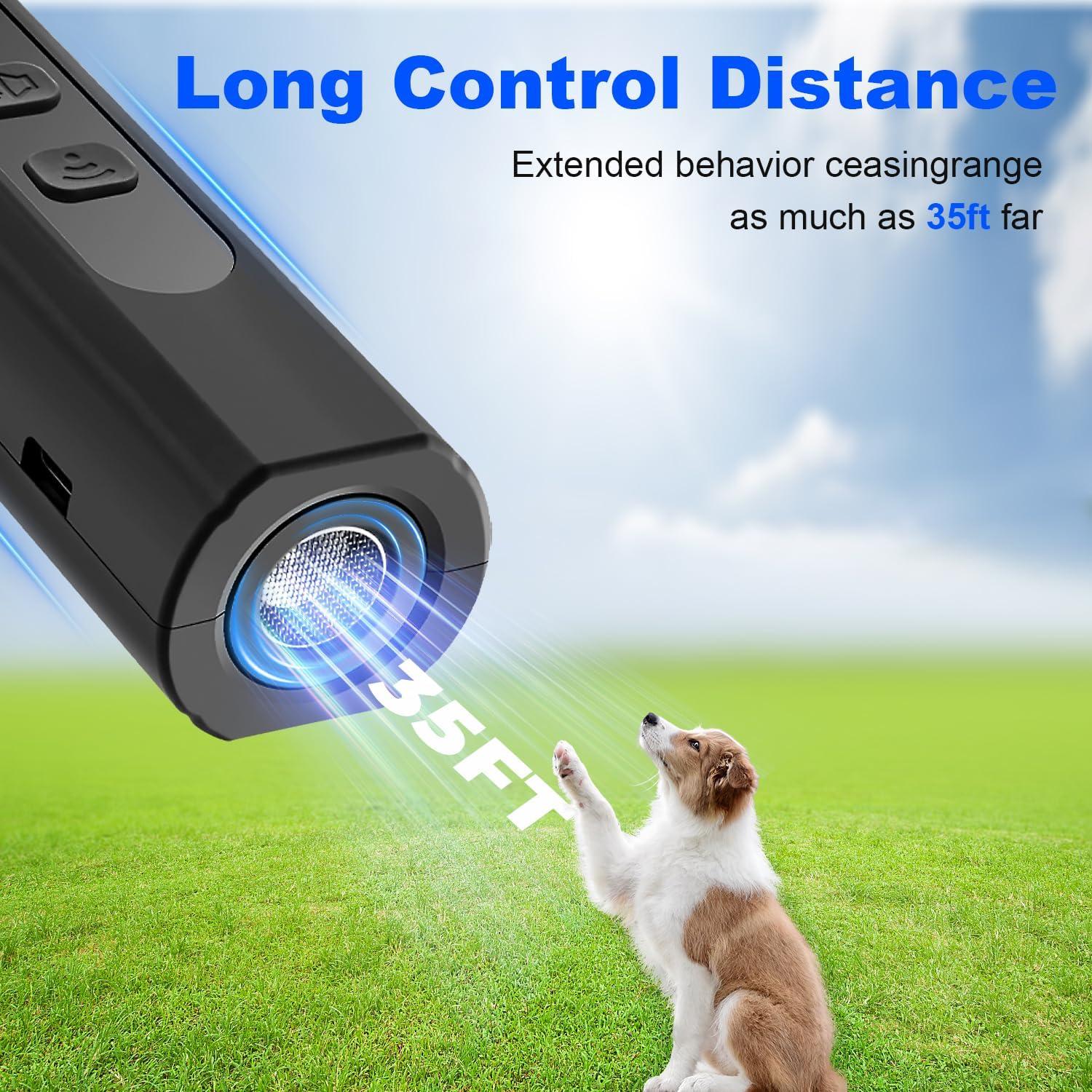 Dispositivo Antiladridos Ultrasónico HVSOTV Recargable 3-en-1