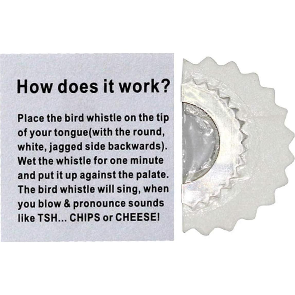 Silbatos de Pájaro Yahpetes 2 Pcs Originales de Metal y Papel