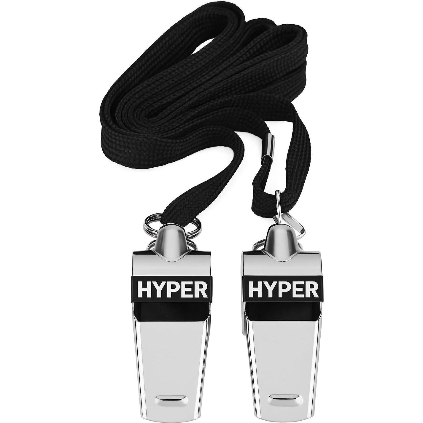 Silbatos de Acero Inoxidable HyperSteel - Paquete de 2 - Sonido Claro