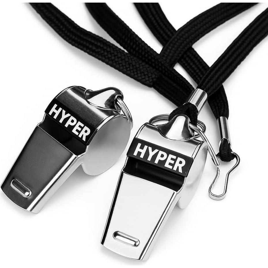 Silbatos de Acero Inoxidable HyperSteel - Paquete de 2 - Sonido Claro