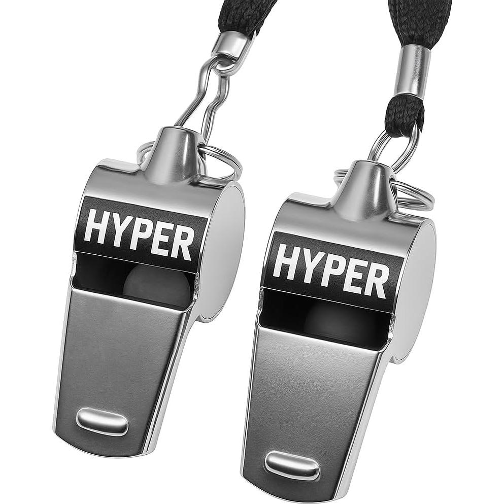 Silbatos de Acero Inoxidable HyperSteel - Paquete de 2 - Sonido Claro