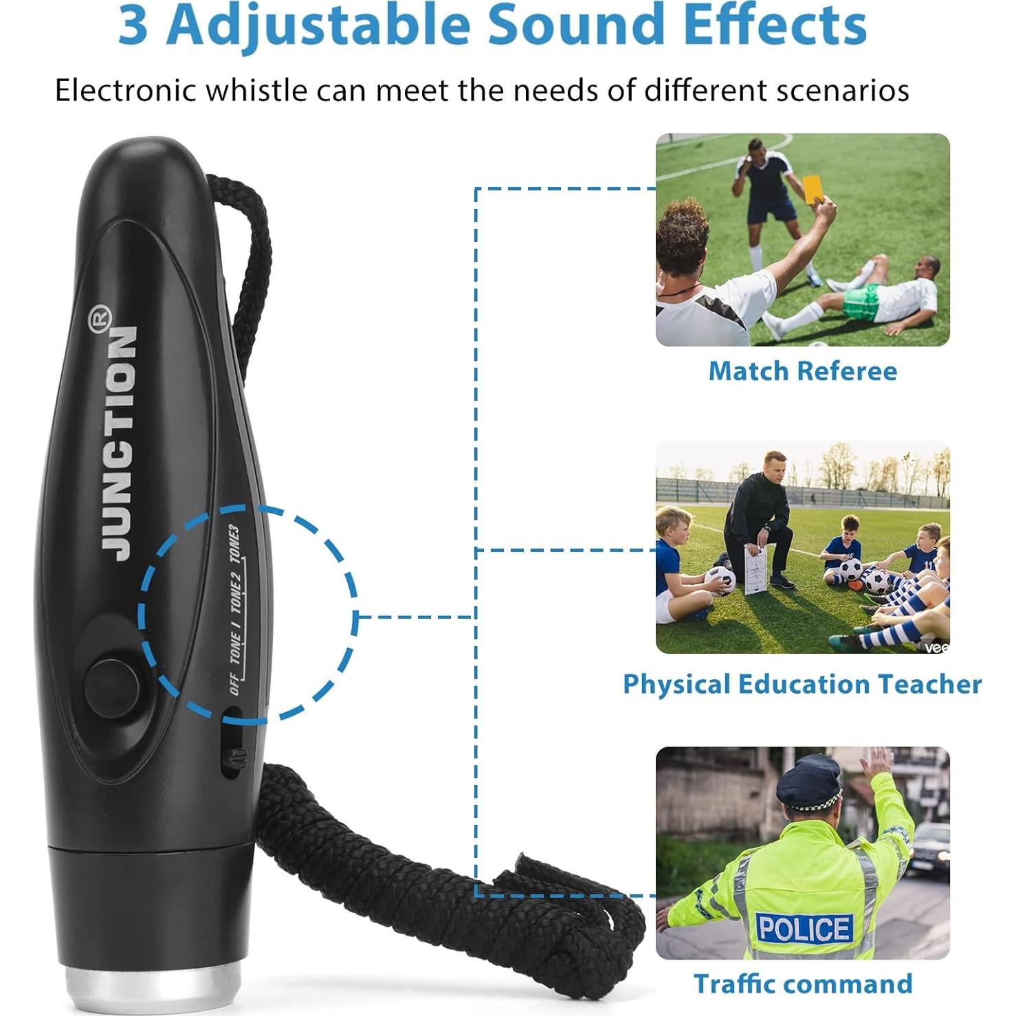 Silbatos Electrónicos Xflyee 2 Piezas 3 Tonos 120dB