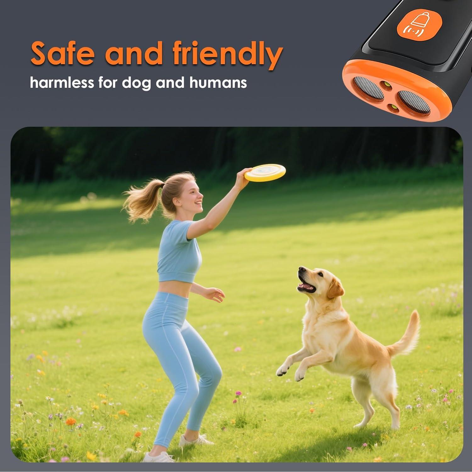 Dispositivo Anti Ladridos Ultrasónico Barkshield Pro - Portátil y Recargable