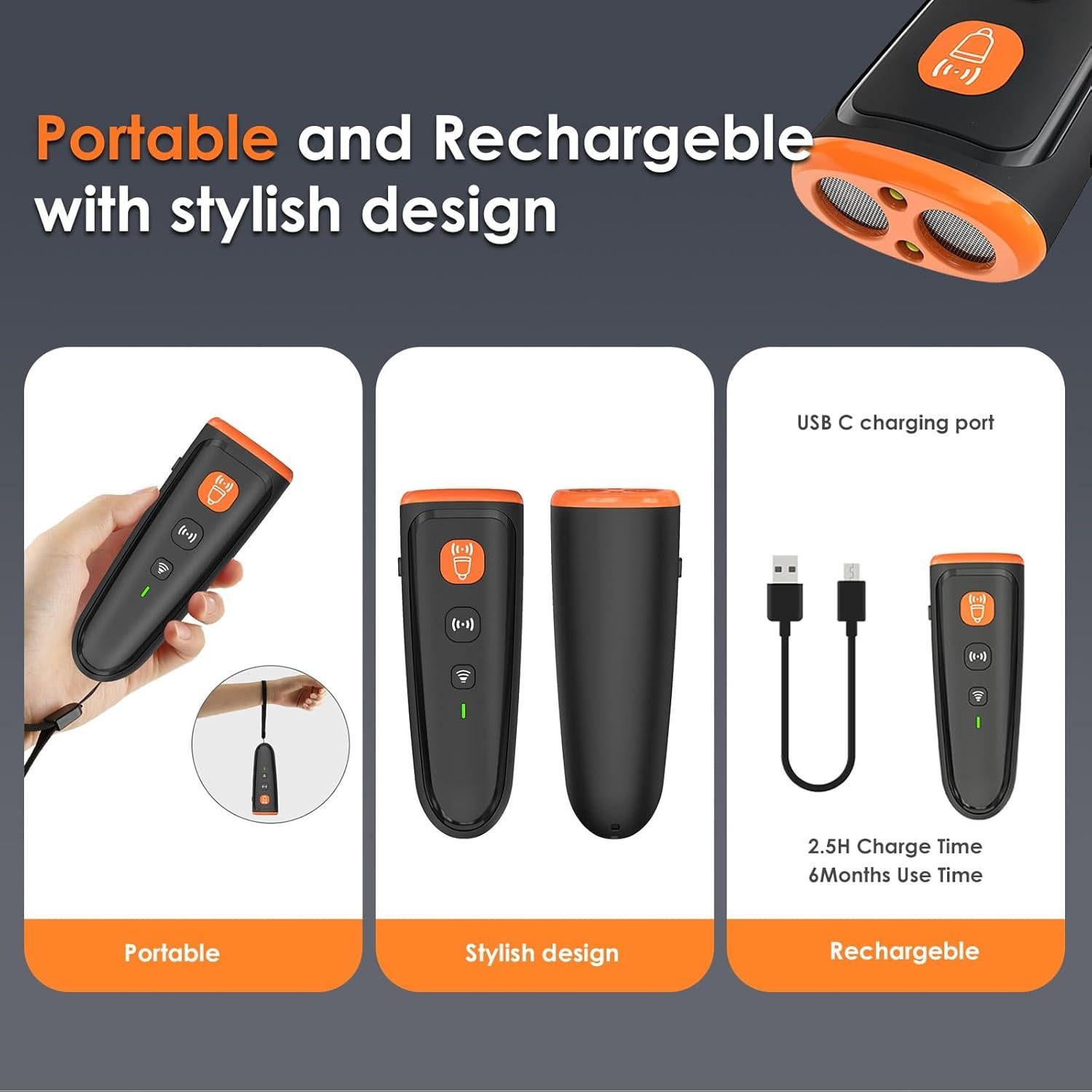 Dispositivo Anti Ladridos Ultrasónico Barkshield Pro - Portátil y Recargable