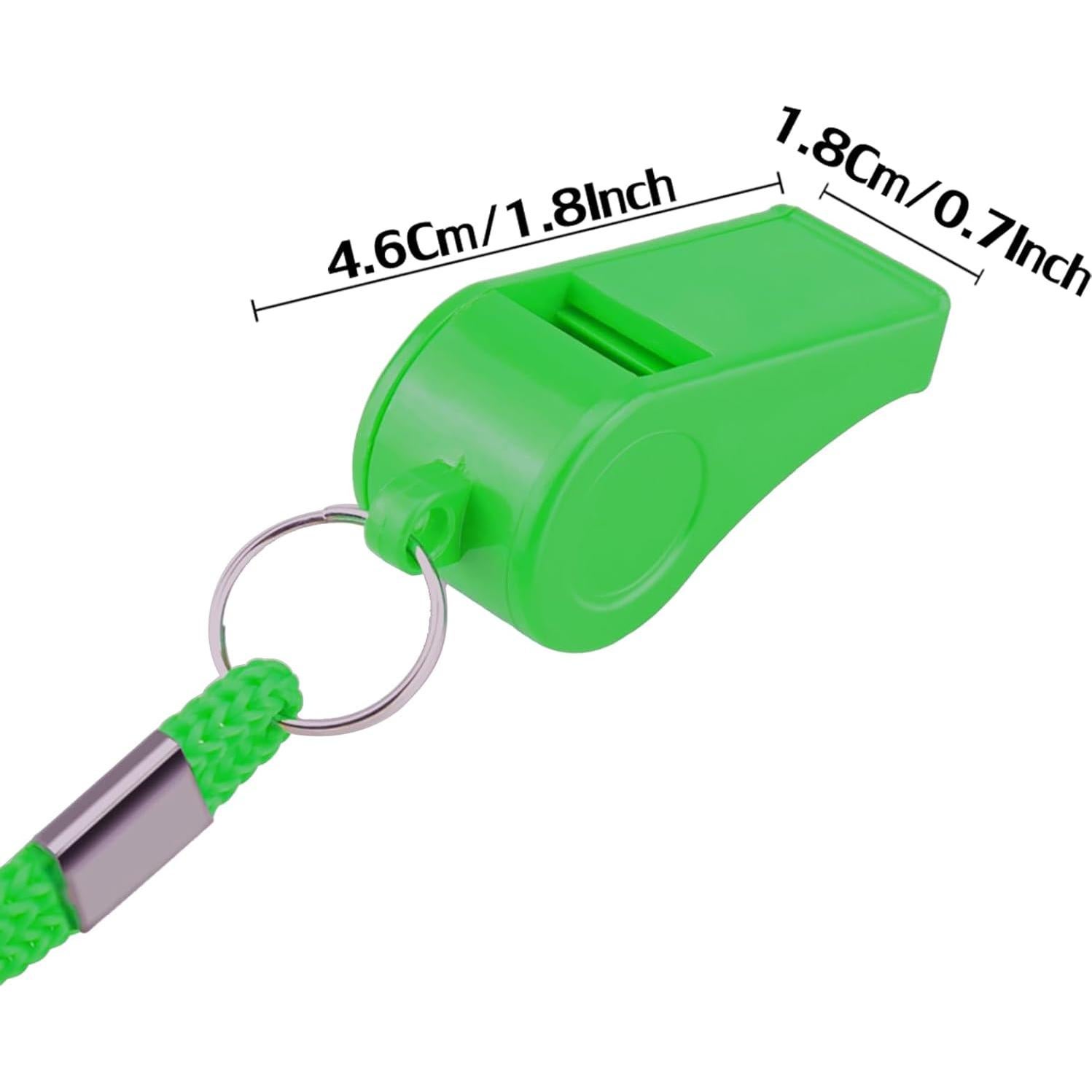 Silbato Deportivo Hipat Verde 2PCS - Sonido Fuerte y Claro