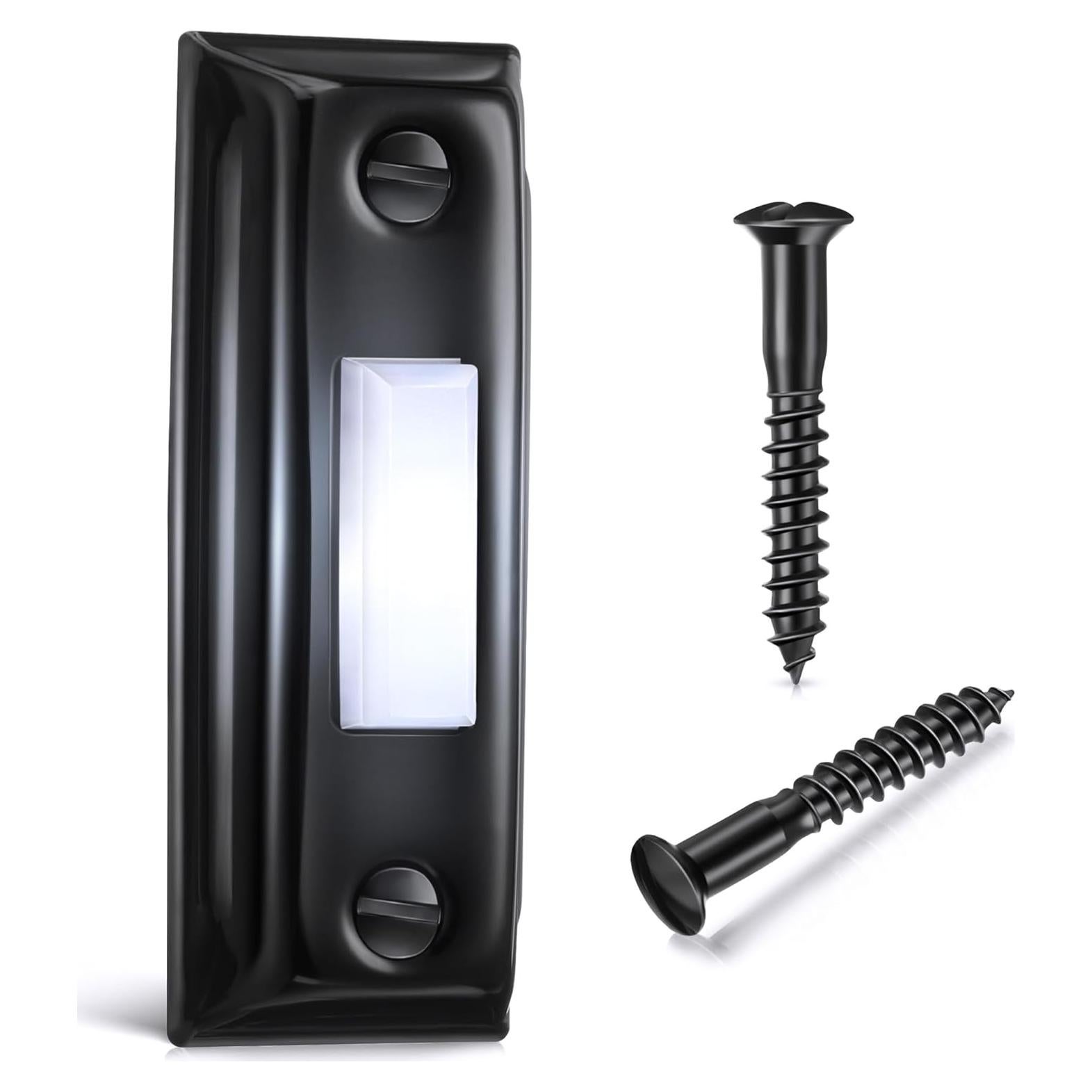 Botón de Timbre de Metal Dreyoo con Luz LED - Negro