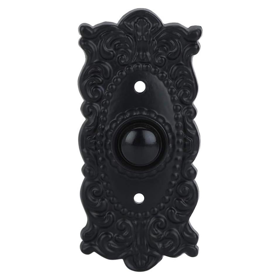 Timbre de Puerta A29 Vintage Negro con Cable 10.32 cm x 8.57 cm