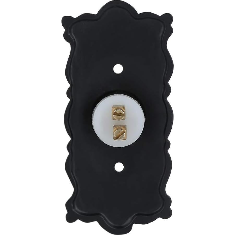 Timbre de Puerta A29 Vintage Negro con Cable 10.32 cm x 8.57 cm