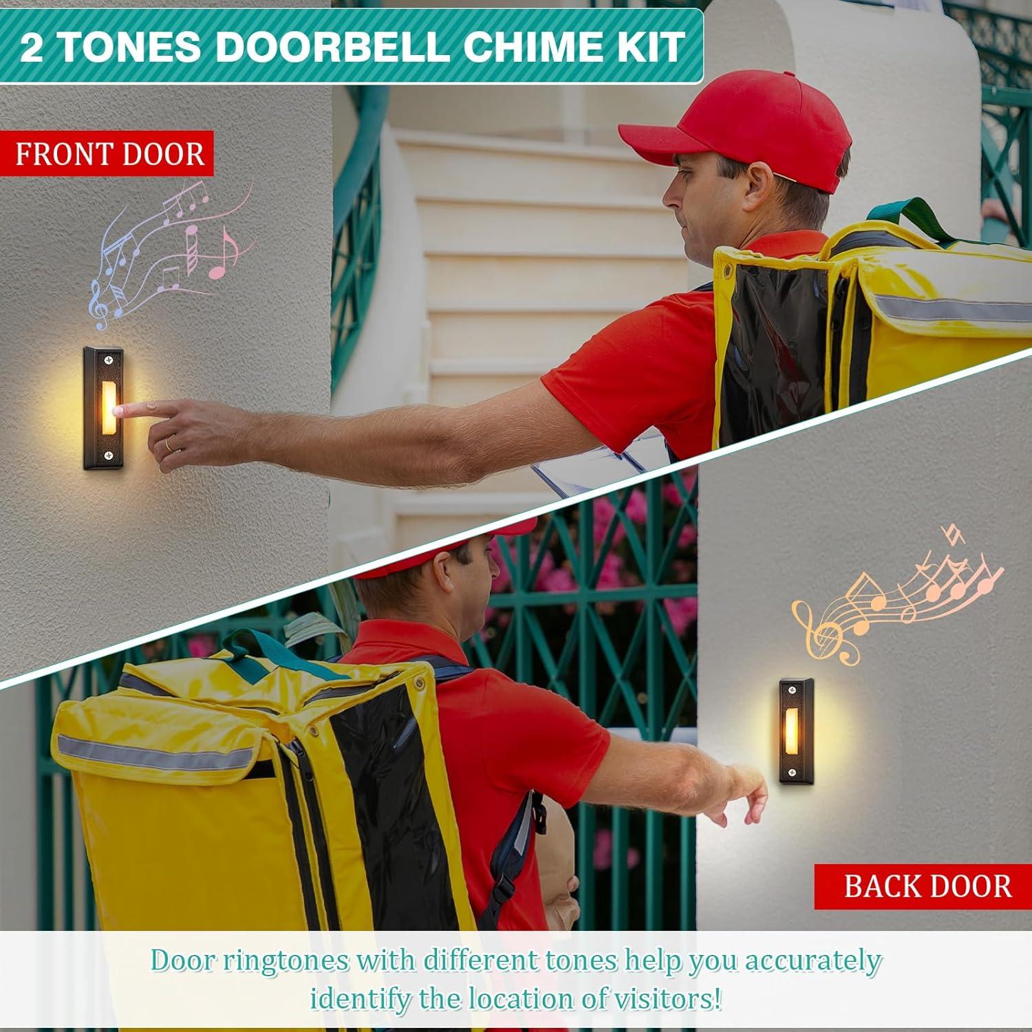 Timbre con Cable Saillong 16V 10VA 2 Botones Iluminados