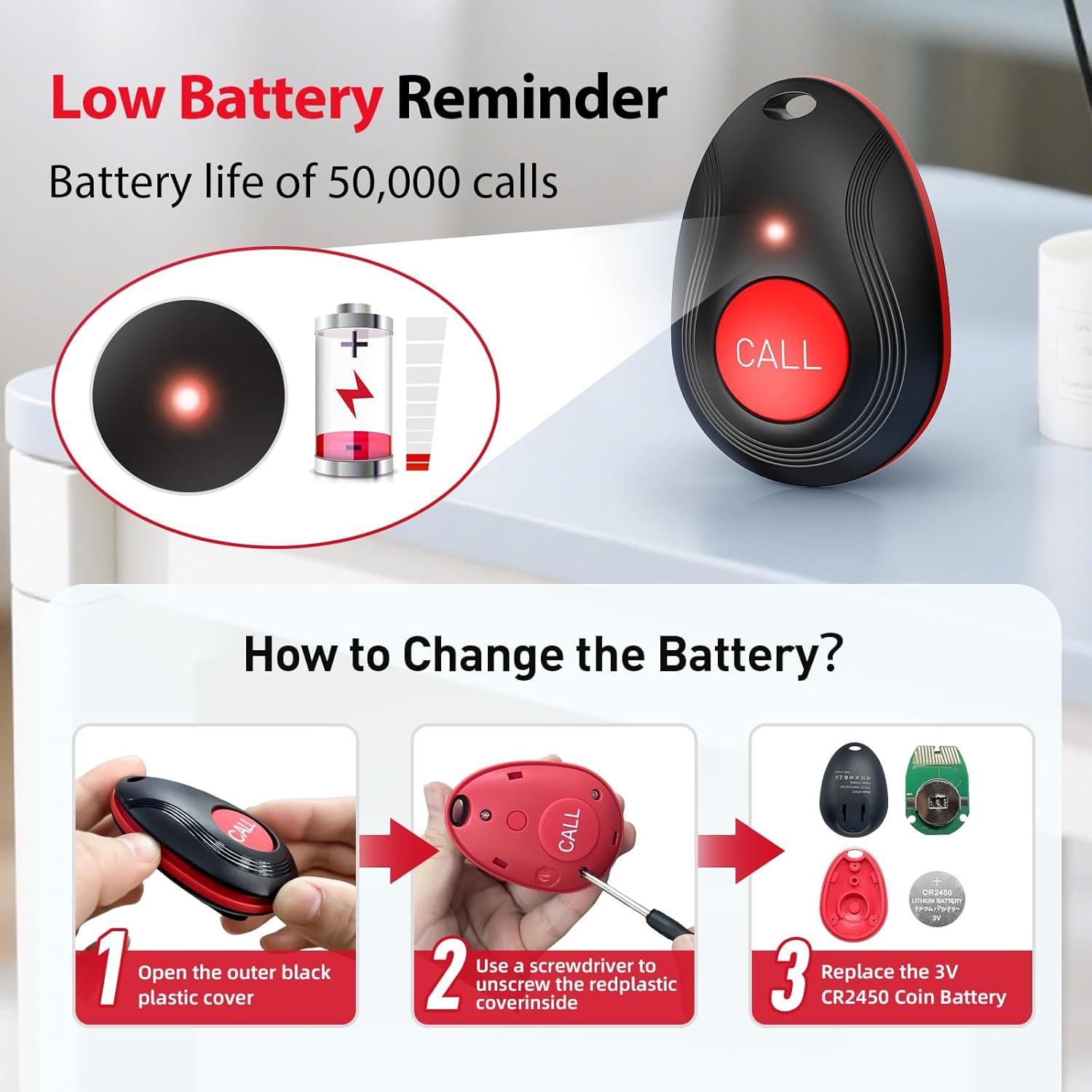 Sistema de Llamada Inalámbrico CallToU 6 Botones y Receptor