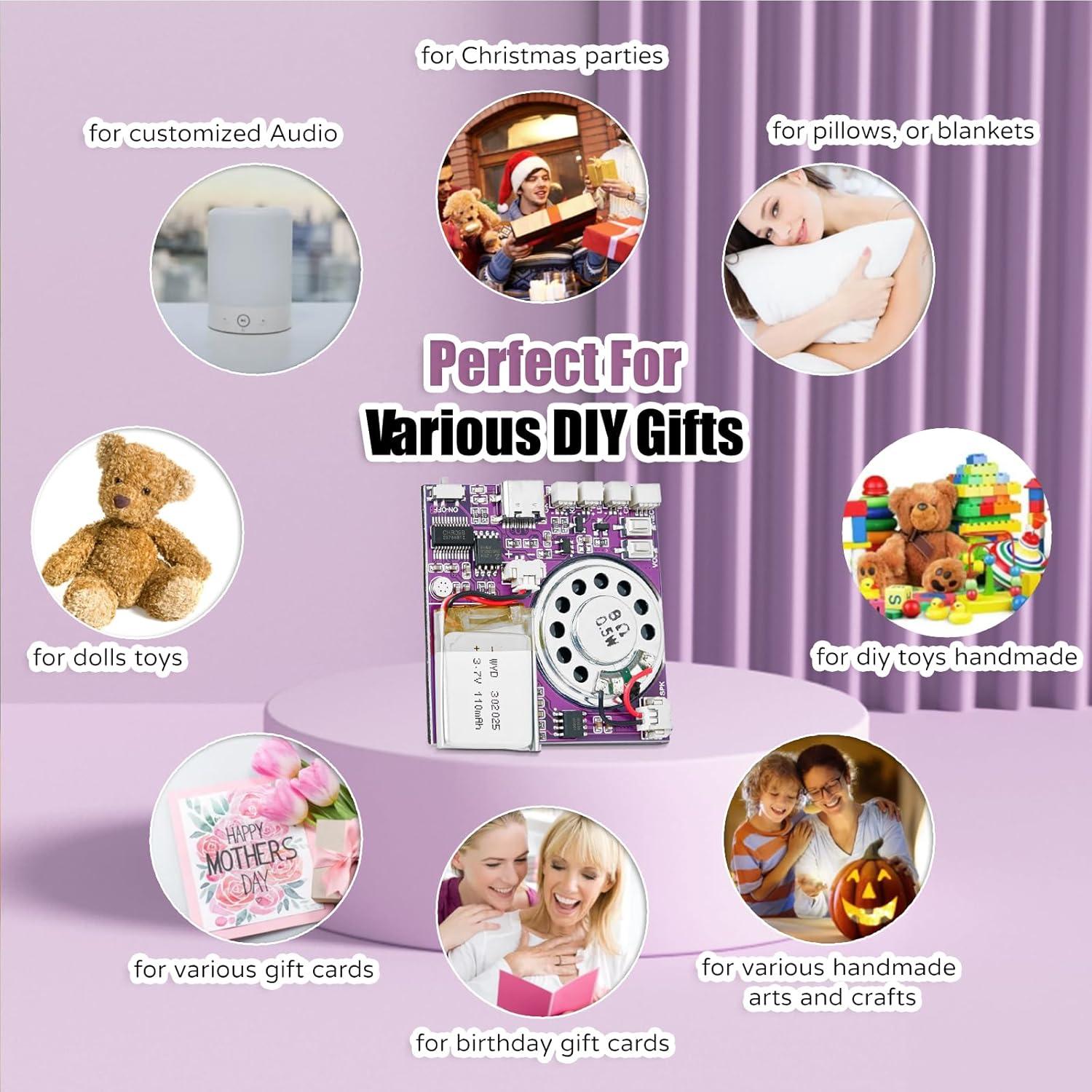 Módulo de Sonido Grabable XLW ZS-3001-1P-CH 16MB Luz LED