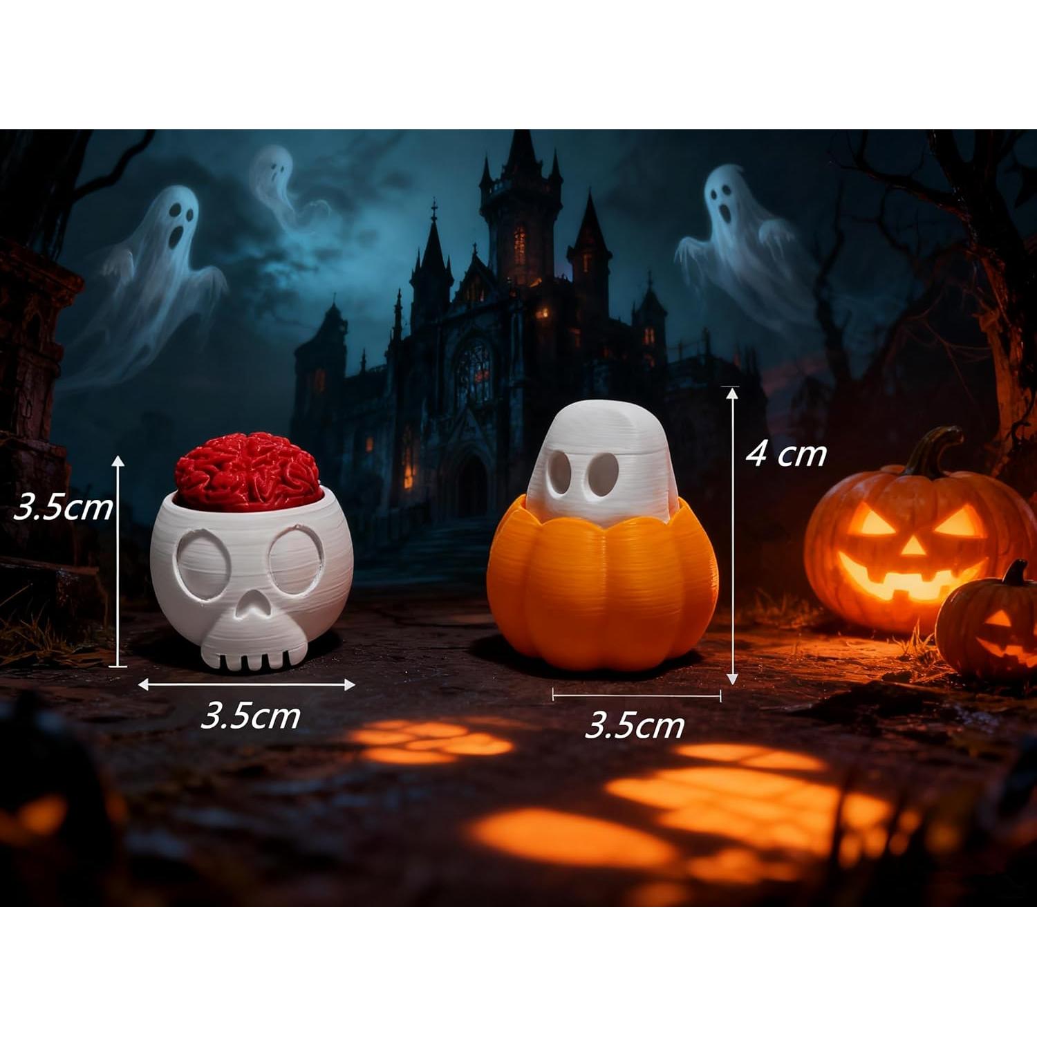 Clickers Fidget Calavera y Fantasma GUANGZHOU 2 Pcs Alivio Estrés