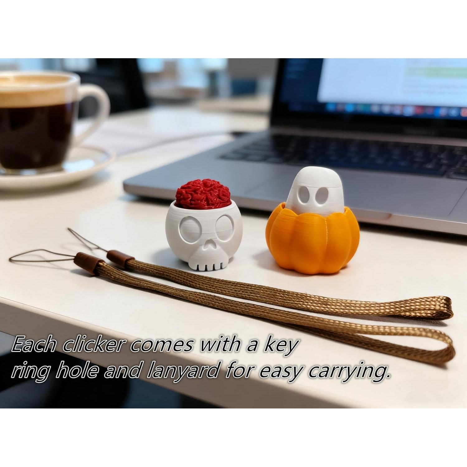 Clickers Fidget Calavera y Fantasma GUANGZHOU 2 Pcs Alivio Estrés