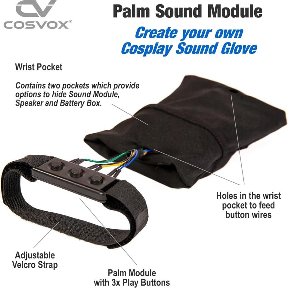 Módulo de Sonido COSVOX para Guante de Cosplay - 8MB