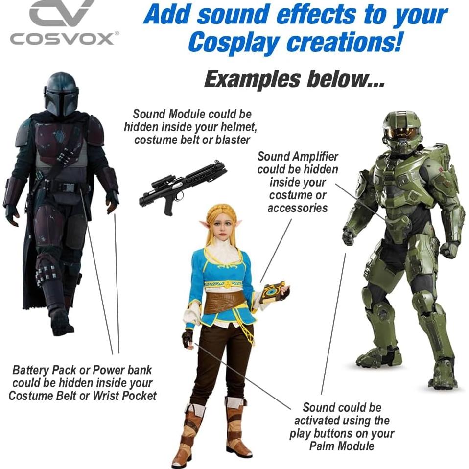 Módulo de Sonido COSVOX para Guante de Cosplay - 8MB