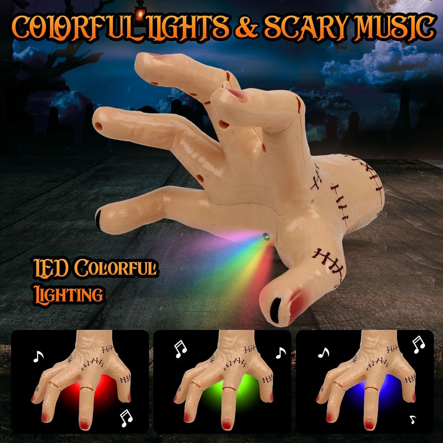 Mano que Se Arrastra Kodvinp con Luz y Sonido - Accesorio Halloween