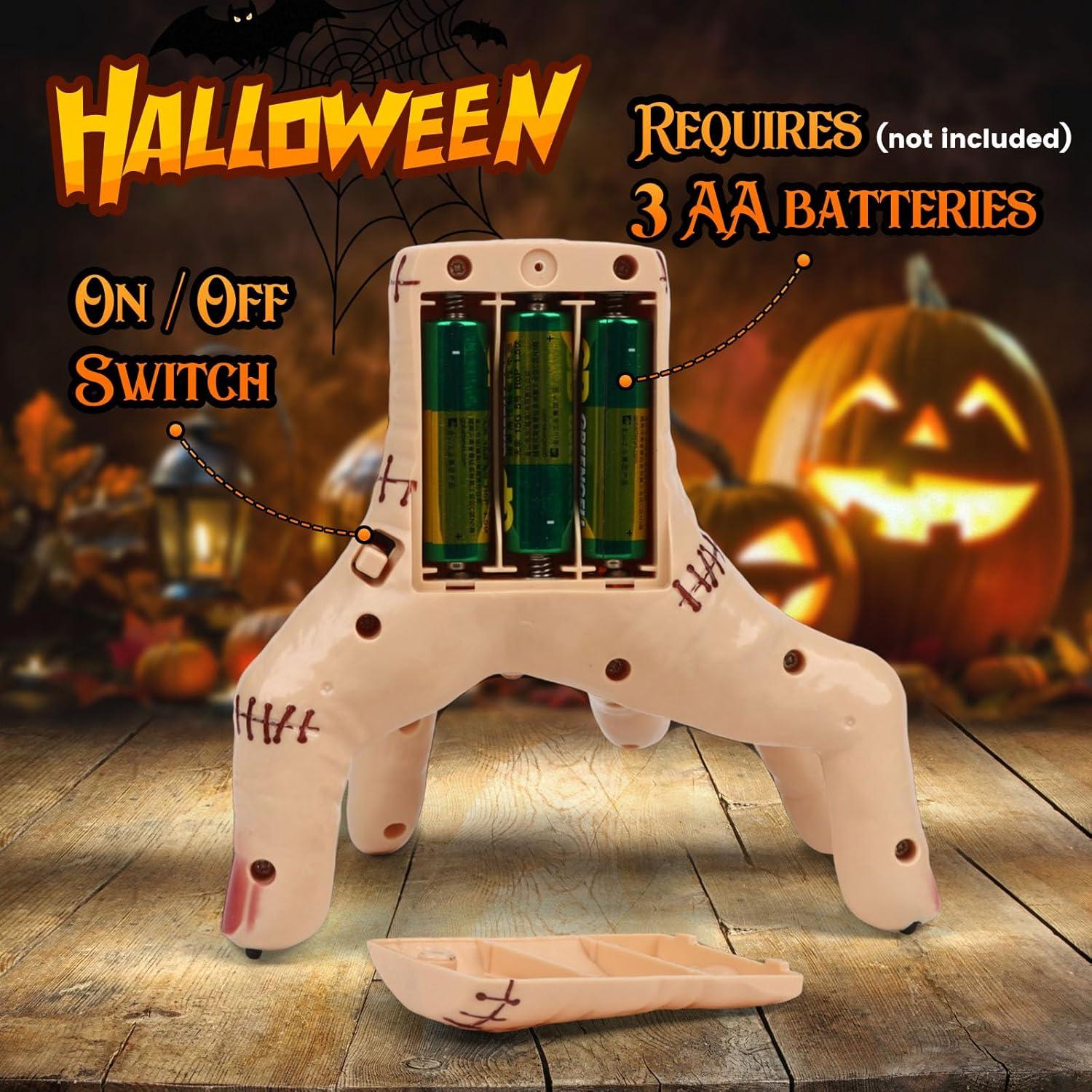 Mano que Se Arrastra Kodvinp con Luz y Sonido - Accesorio Halloween