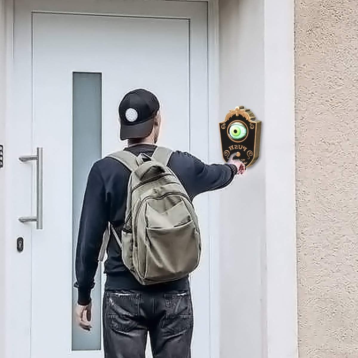 Timbre de Halloween Nobie con Ojo Animado y Sonidos Espeluznantes