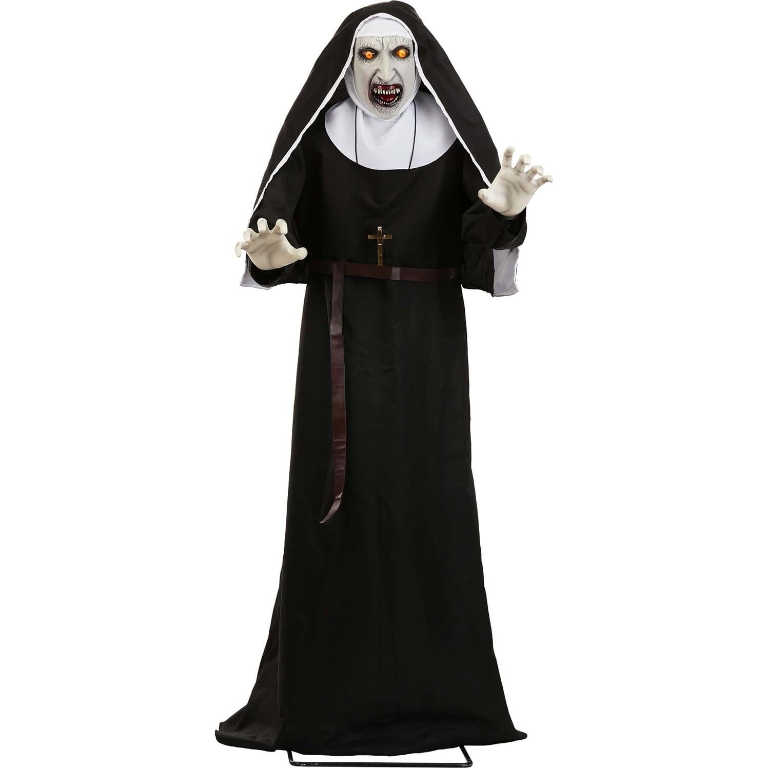 Decoración Animatrónica La Monja Gemmy 1.63m con Sonido