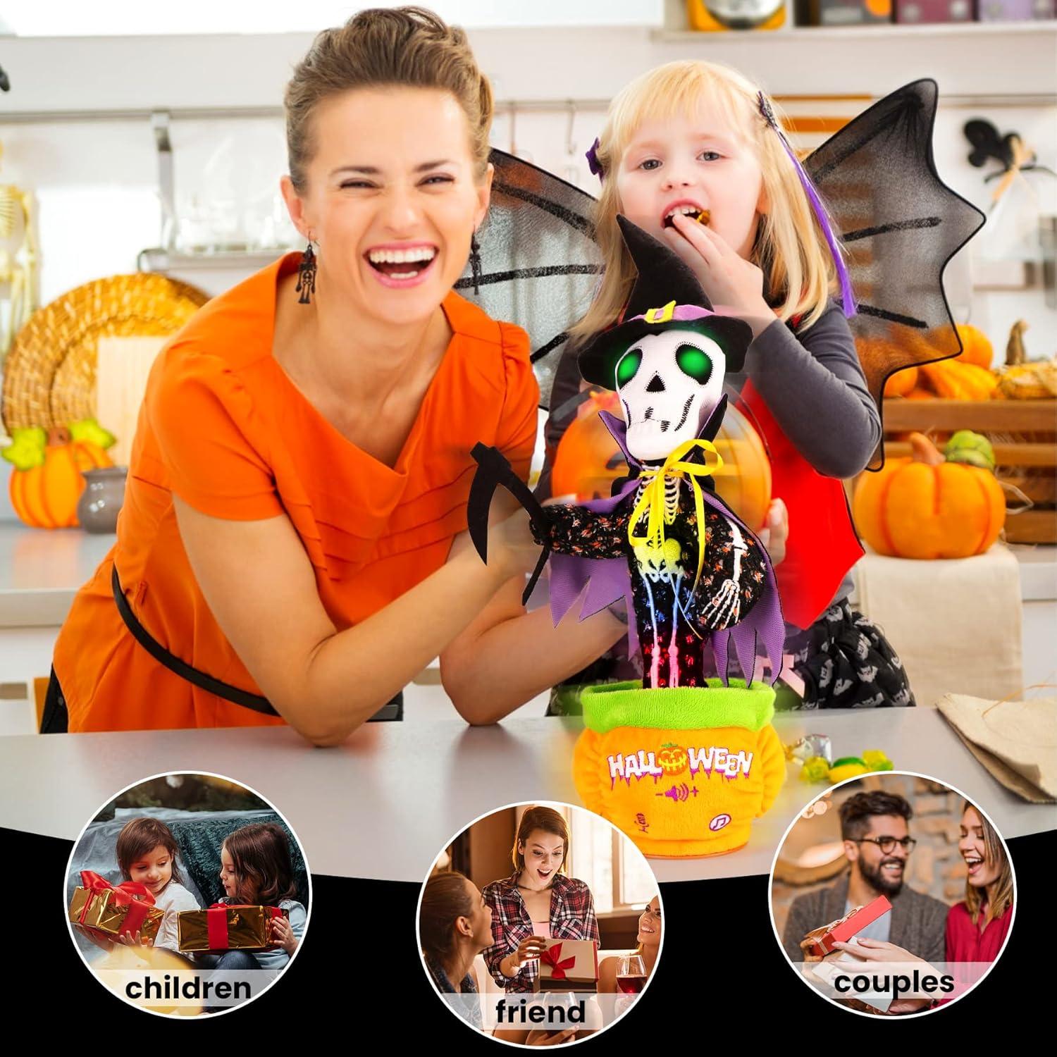 Juguete Esqueleto Cactus que Baila y Habla MILEGI 40.96 cm