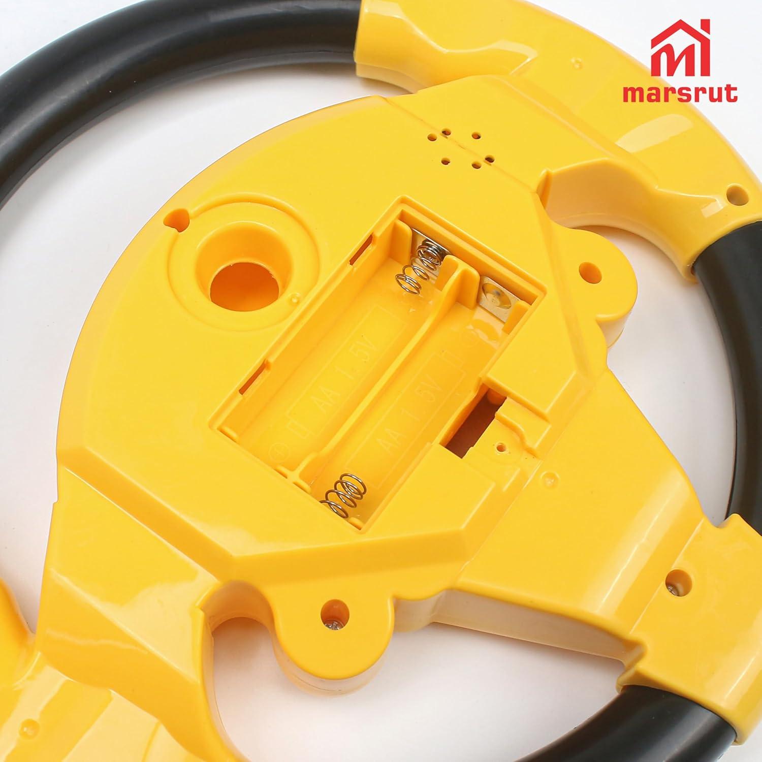 Volante Simulado Electrónico Marsrut para Niños 3+ Amarillo